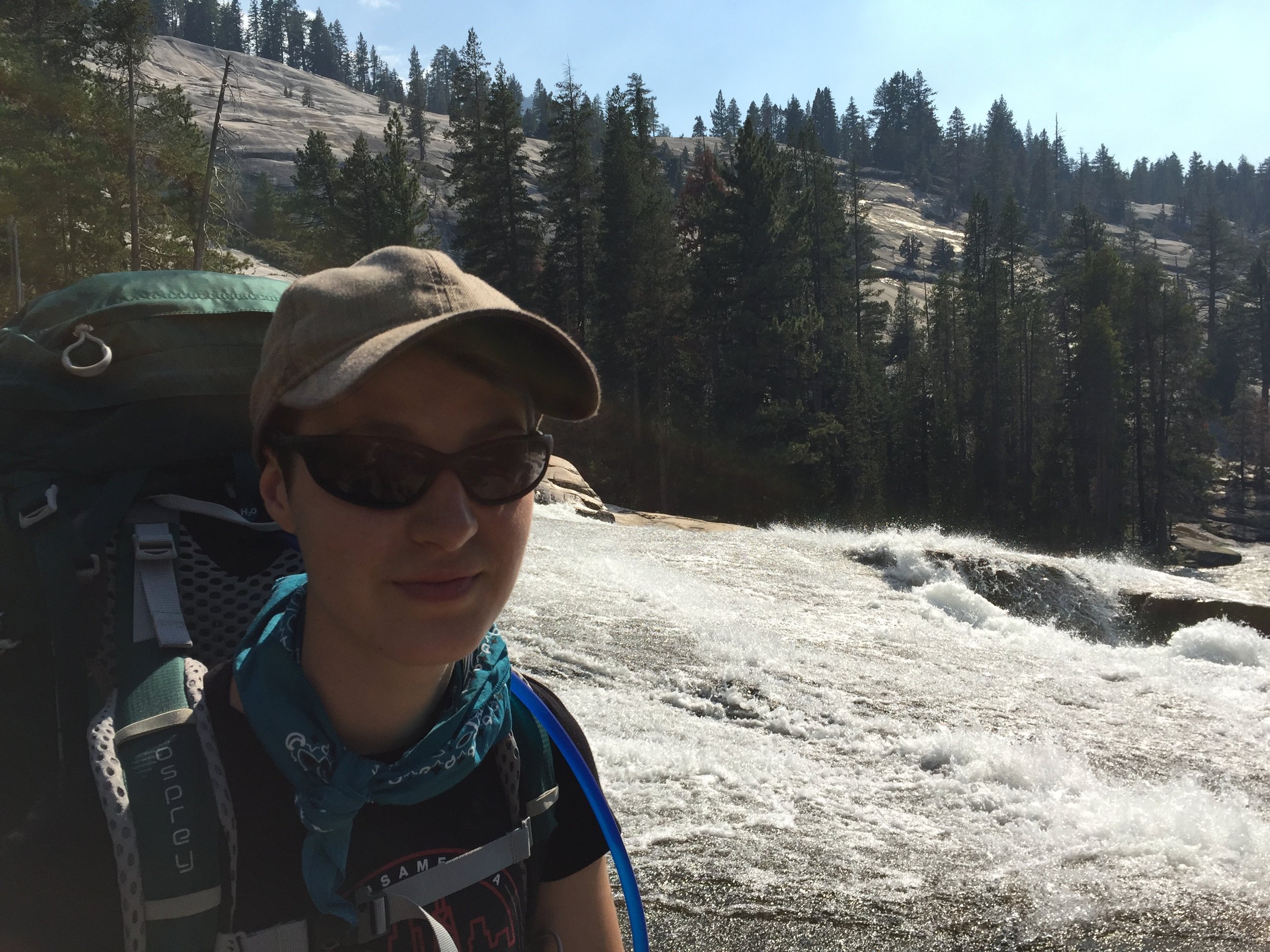 Hiking Yosemite National Park, learning about woodpeckers as keystone species