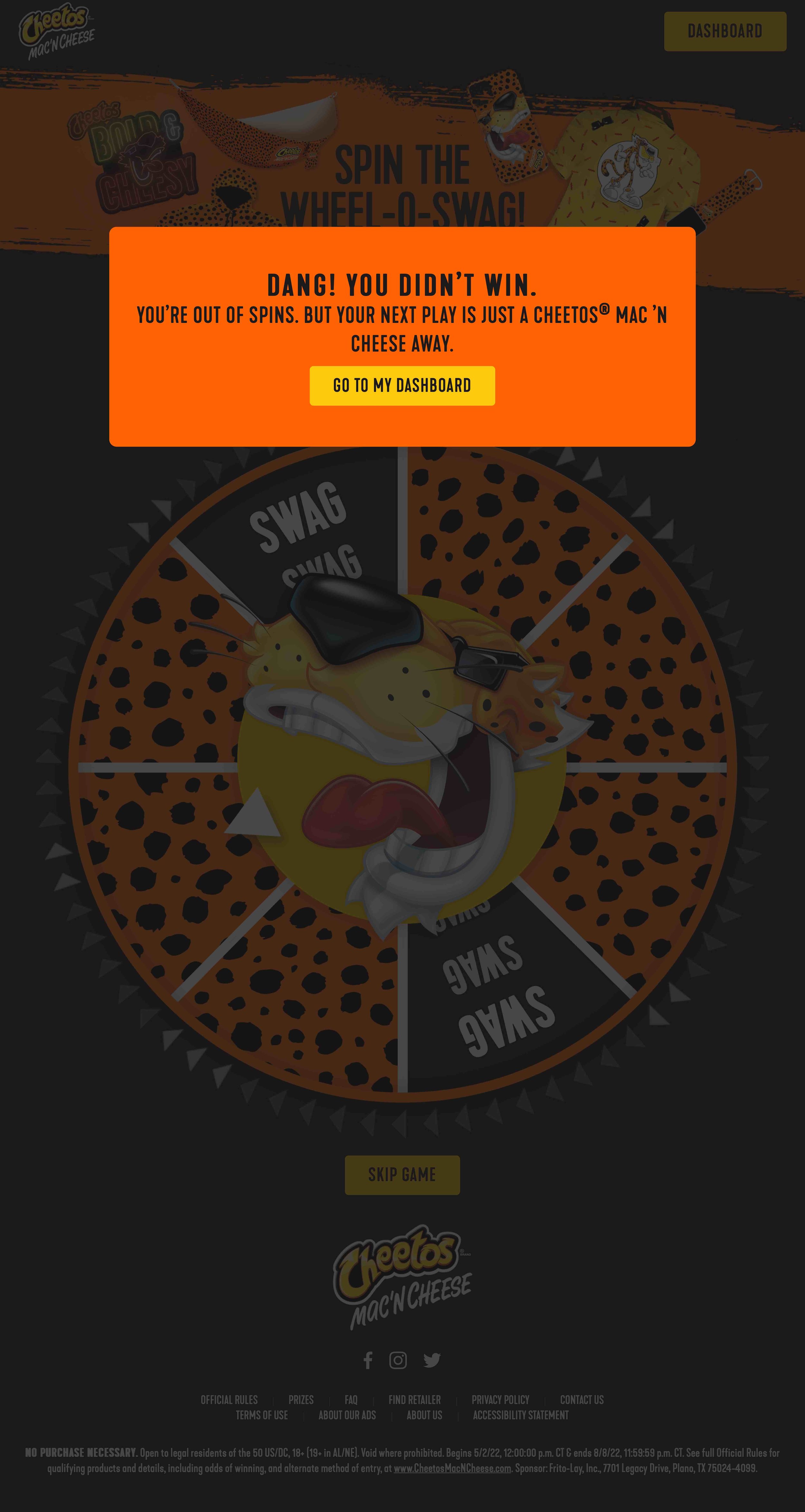 Cheetos® Mac ’N Cheese Instant Win Game6.jpg
