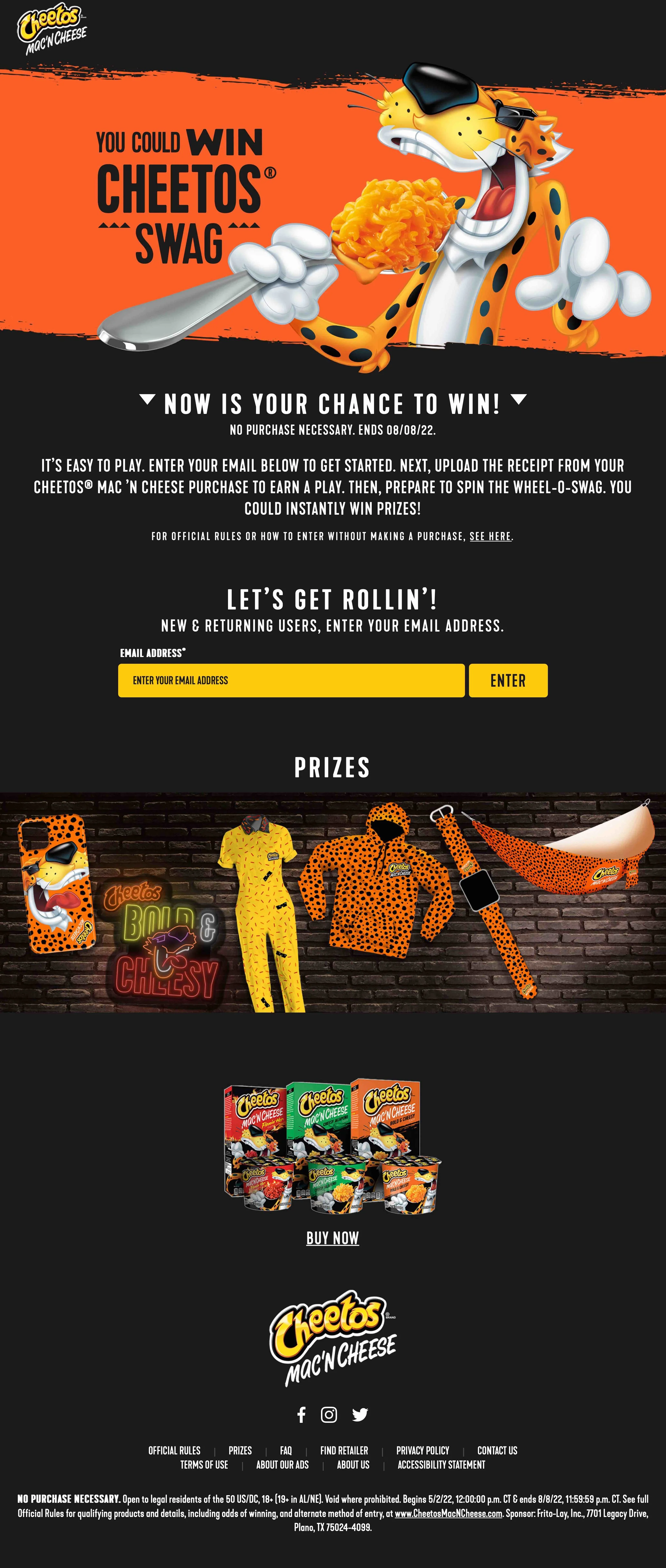 Cheetos® Mac ’N Cheese Instant Win Game.jpg