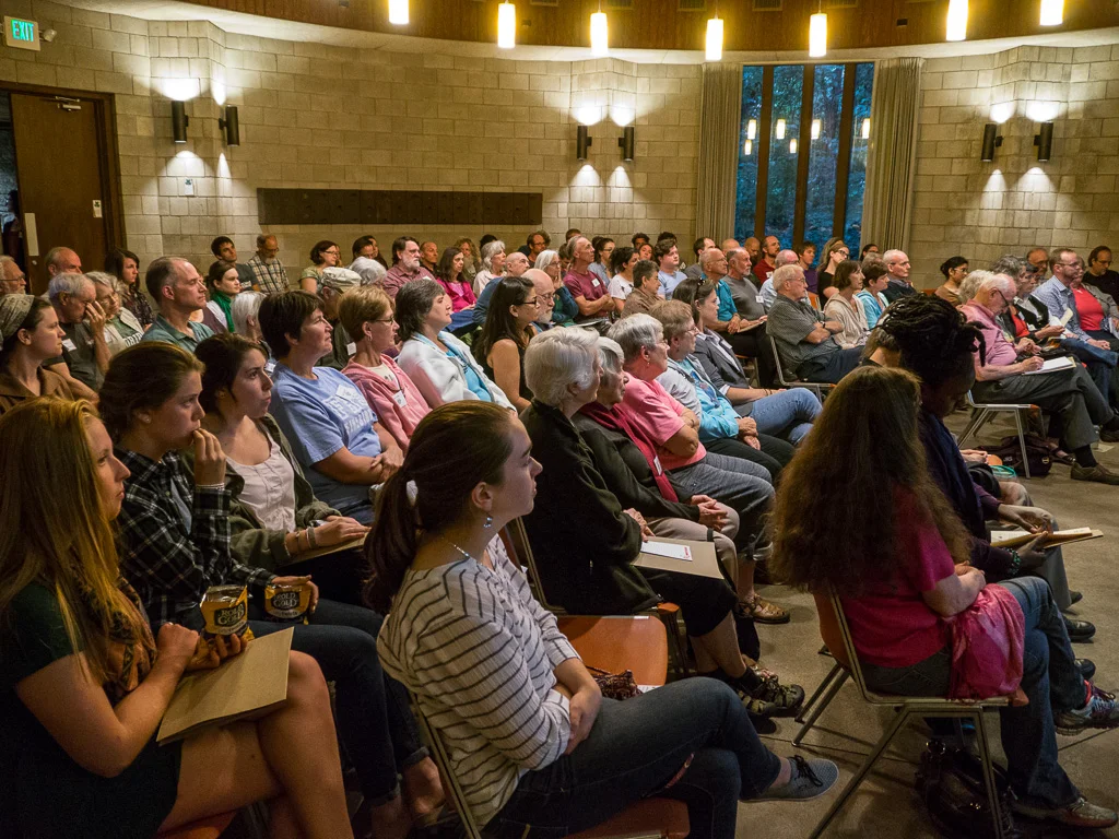 Audience during The Minimalists presentation