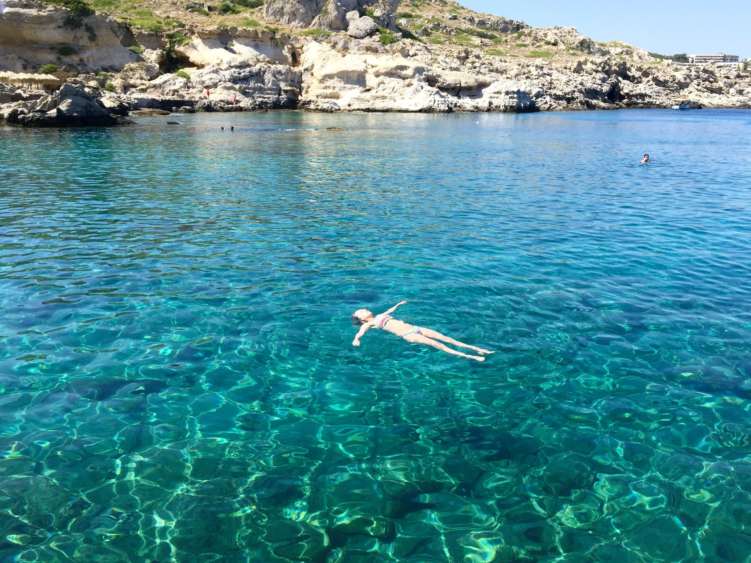 Panda the sun worshipper with spf 30 in Kalithea Thermes