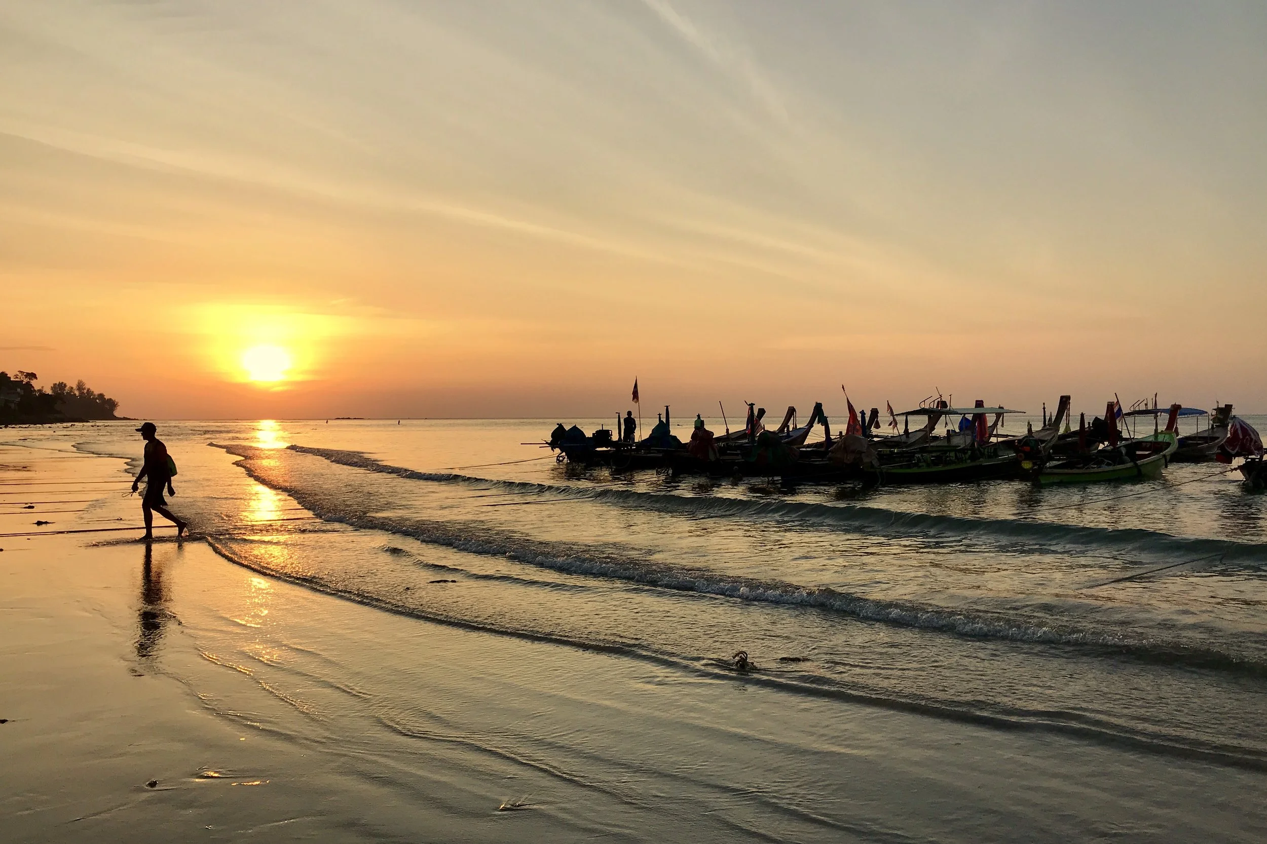 Kamala Beach at sunset