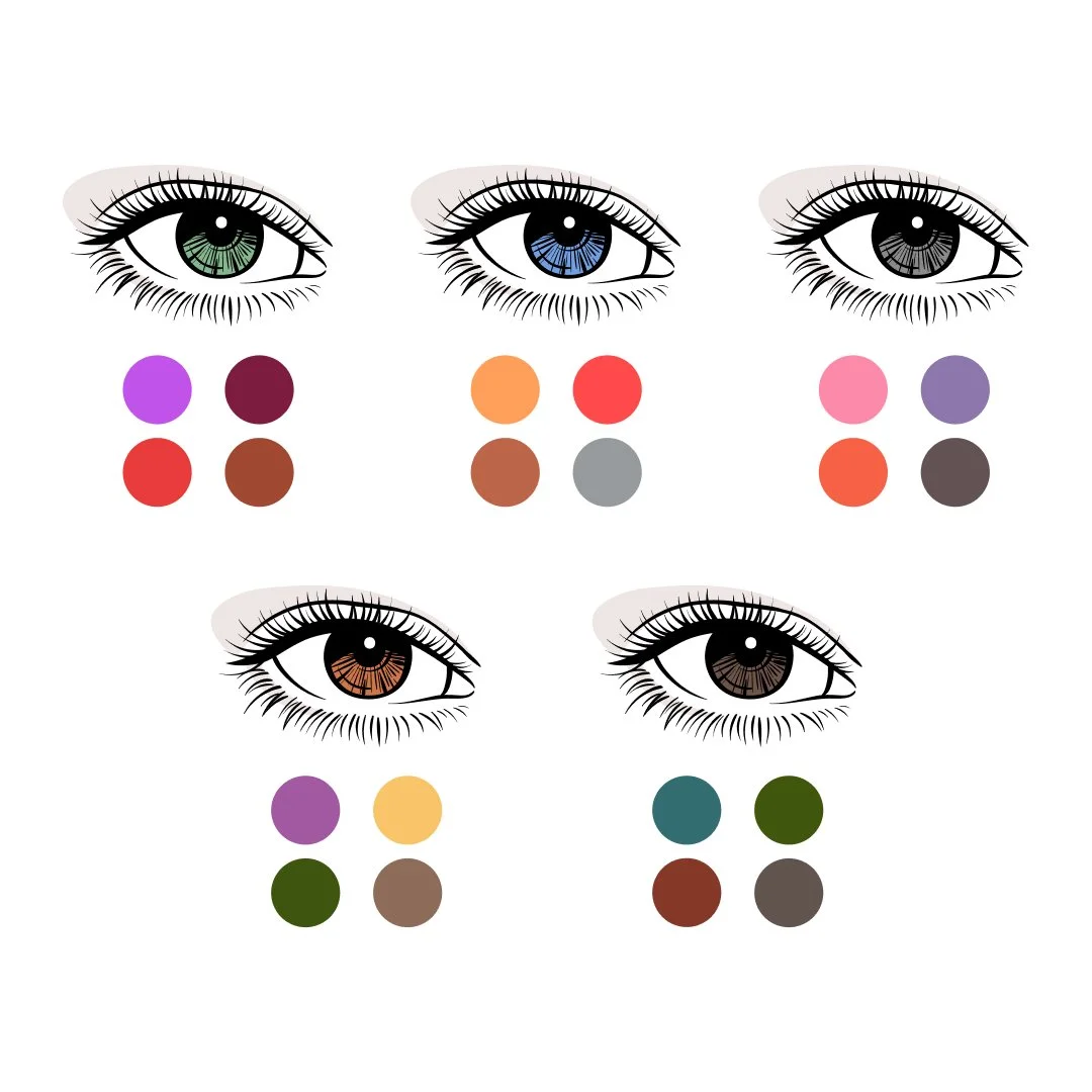 Professional eyeshadow brushes used for blending and application