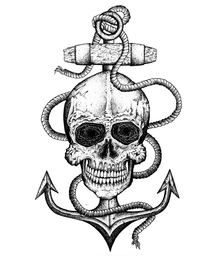 SKULL ANCHOR