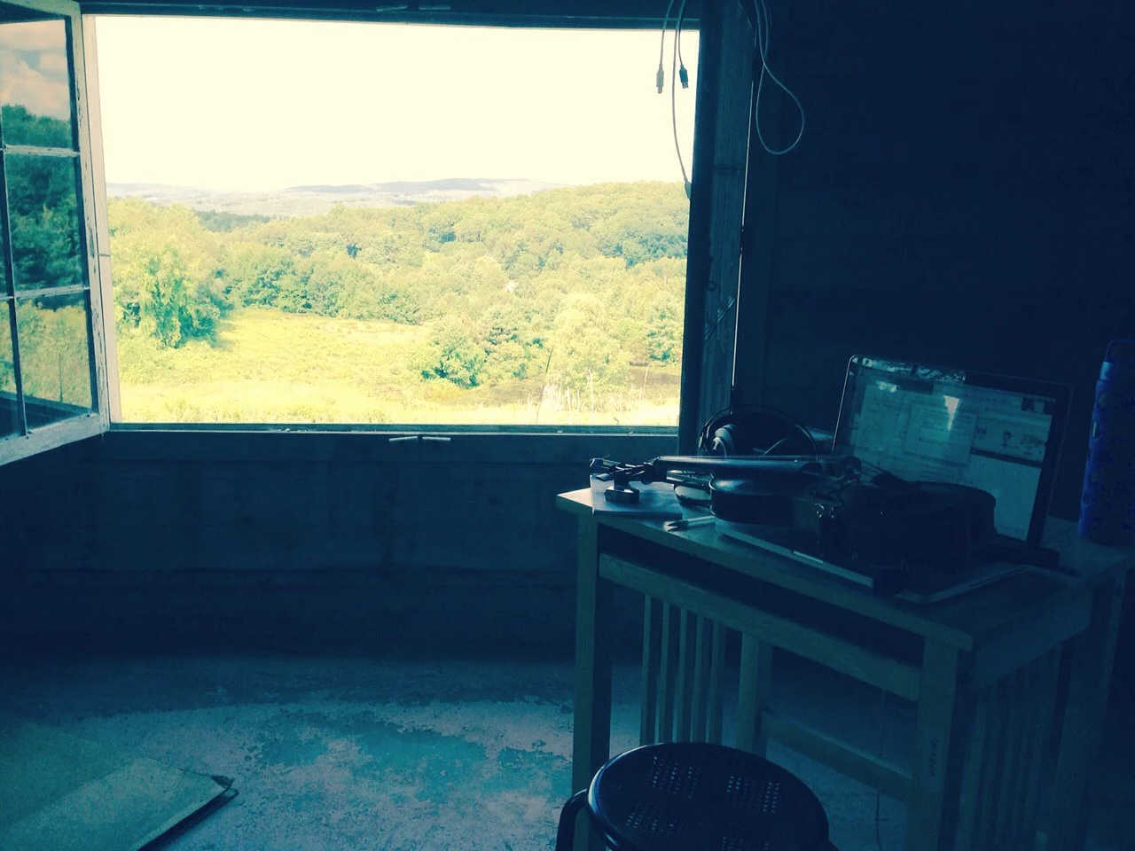 View from Michi's hilltop studio/shack