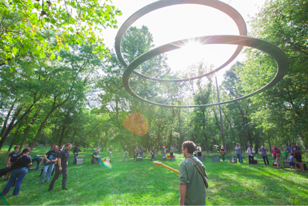 "E is for Equinox" by Indianapolis artist Stuart Hyatt. Photo courtesy of the IMA.