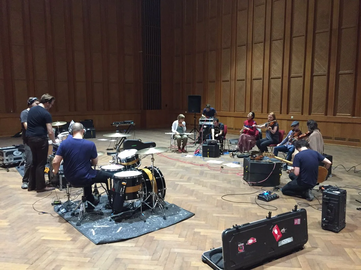 Poliça and s t a r g a z e rehearsing at Funkhaus studios in Berlin