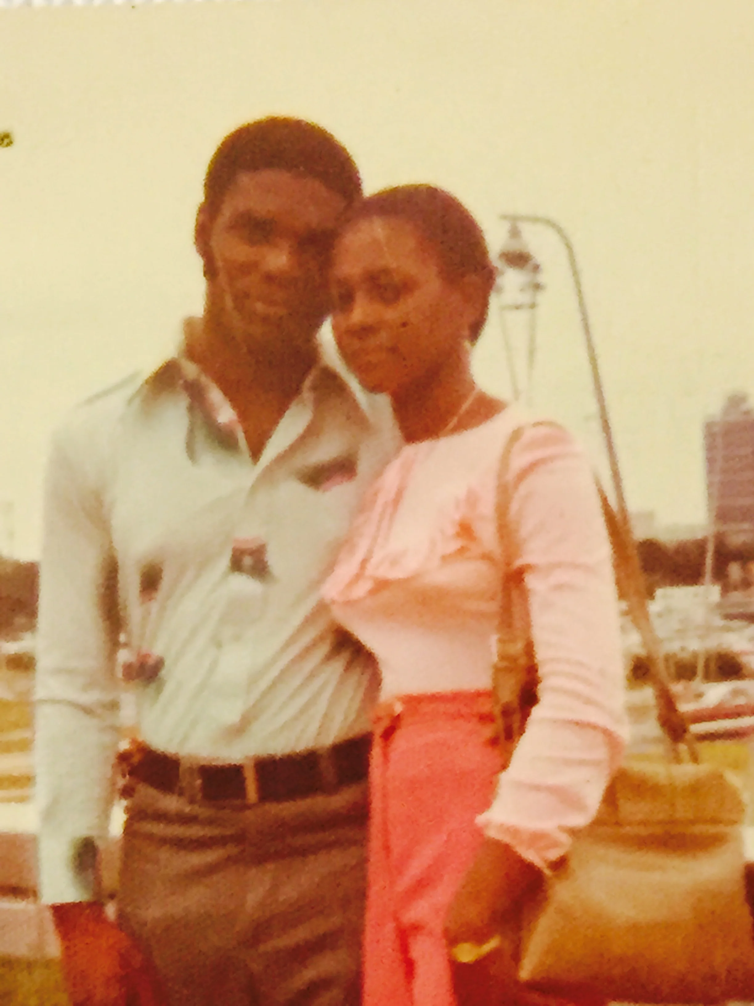 Nathalie's mom and dad in the 70s