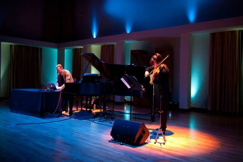 Valgeir Sigurðsson with Erica Burton