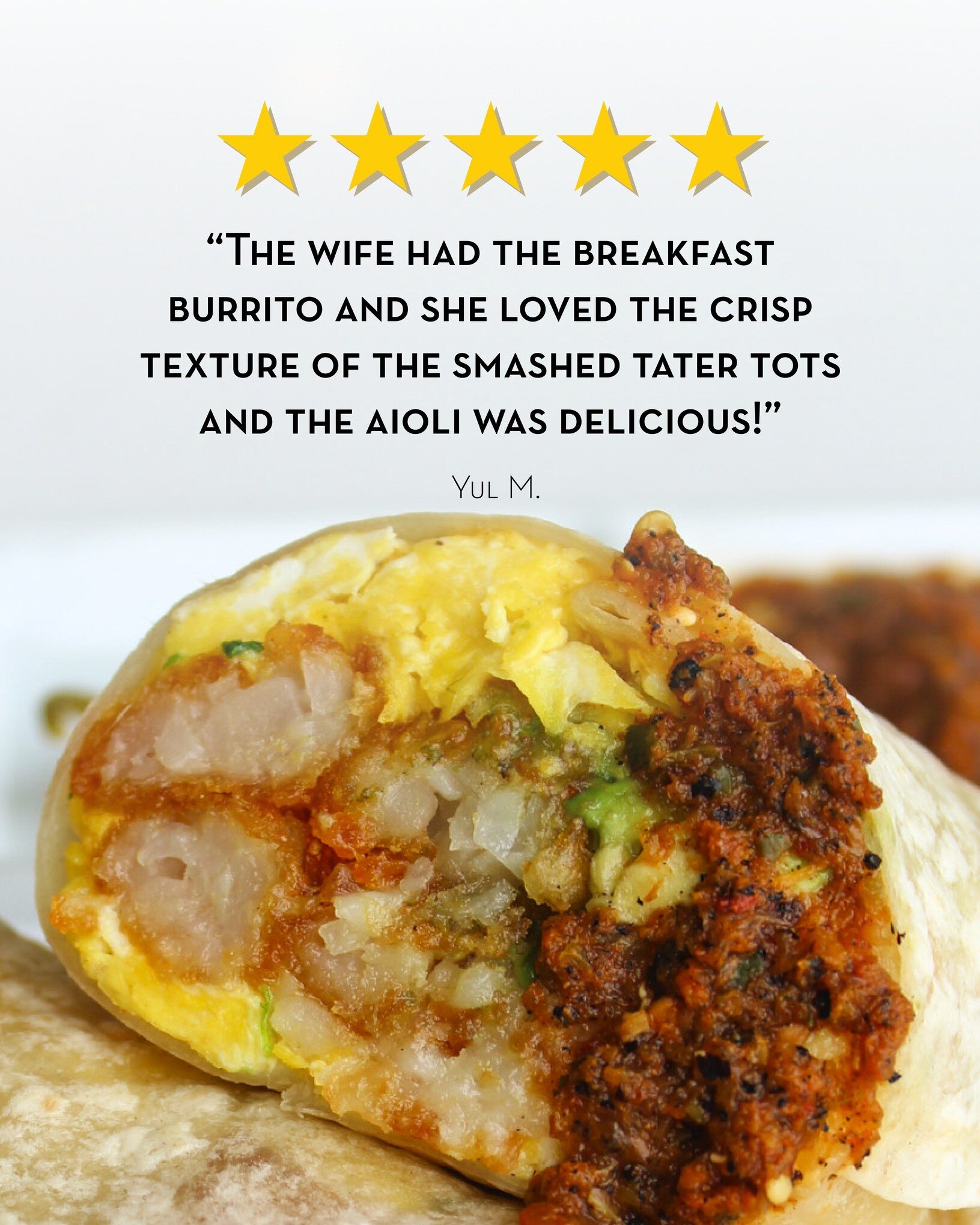 Soft, crunchy, warm, and bursting with flavor - what else could you want in a breakfast burrito?! Grab one at the cafe today from 8 am - 2pm!