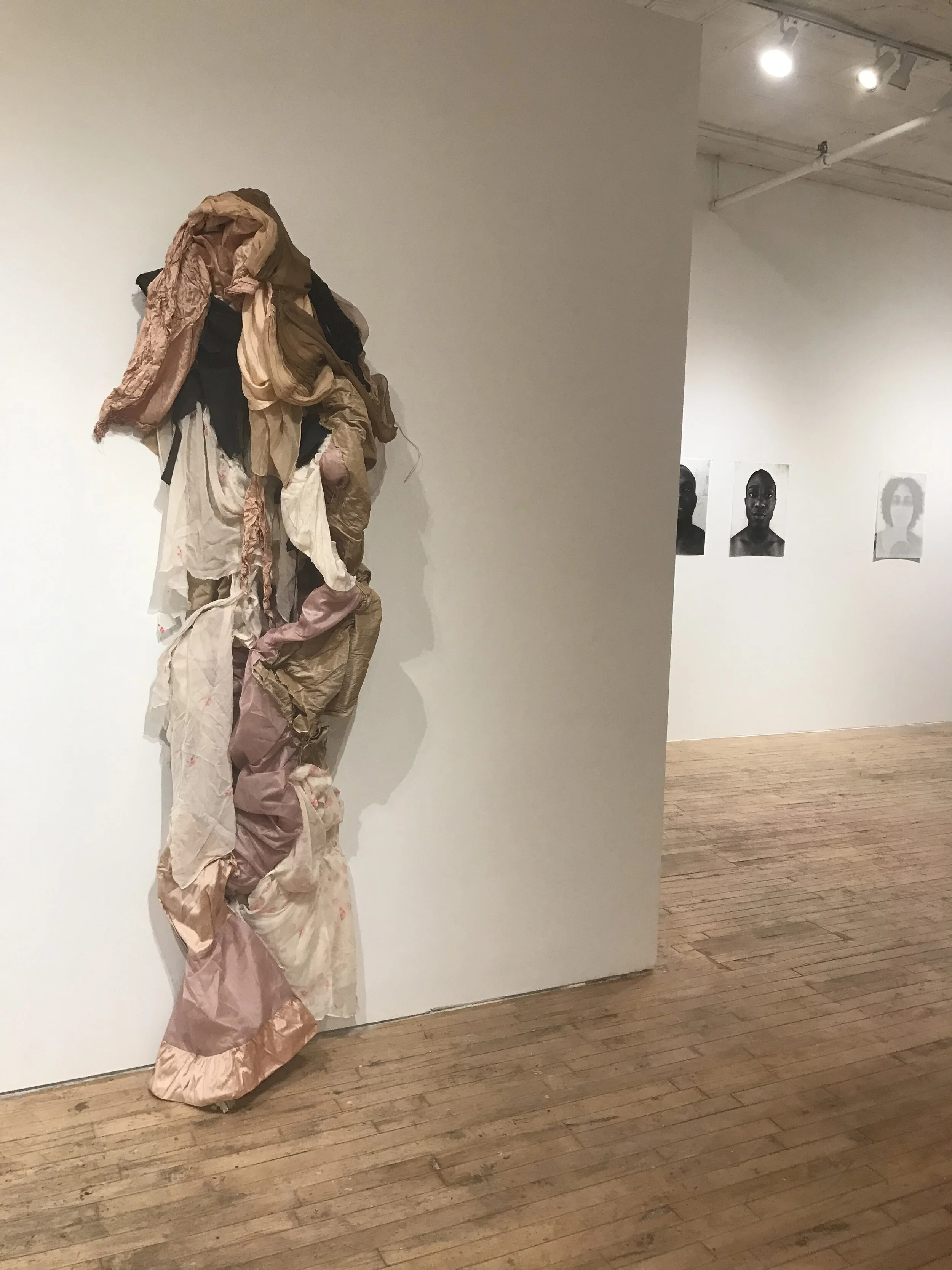 experimenting with a swooning St. Teresa, thinking about her body as between Heaven and Earth