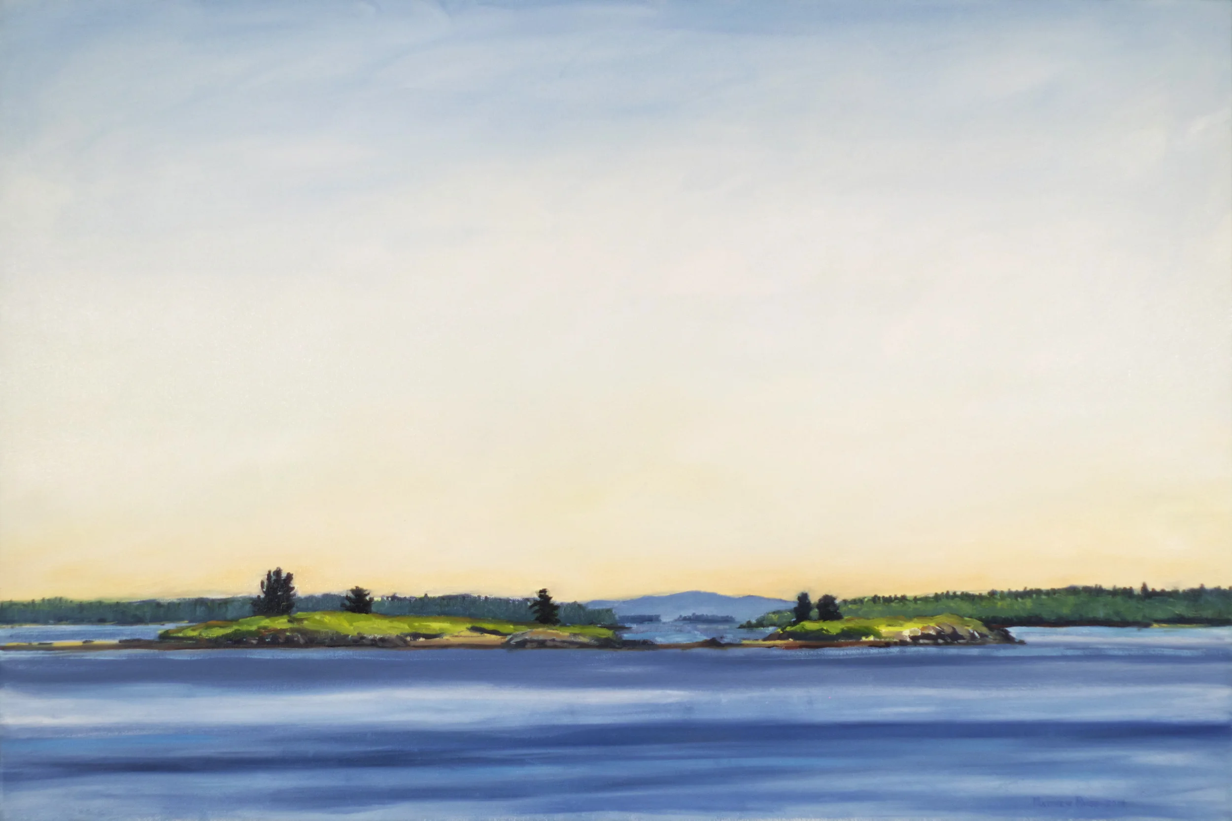 On the East Side of Great Spruce Head Island #2, 2014, Oil on Canvas, 24" x 36"