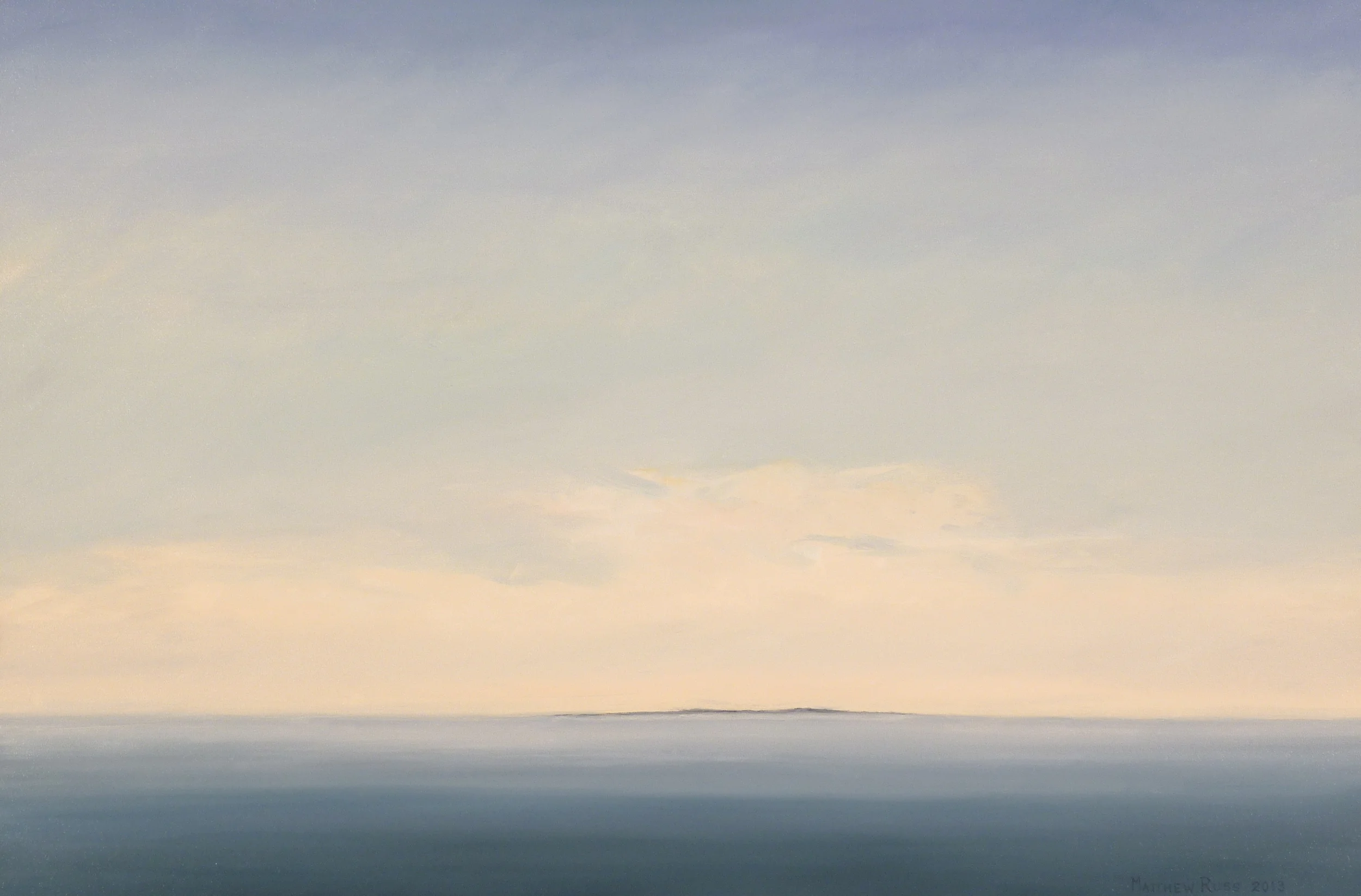 Penobscot Bay from Mount Battie #1, 2013, Oil on Canvas, 20" x 30"