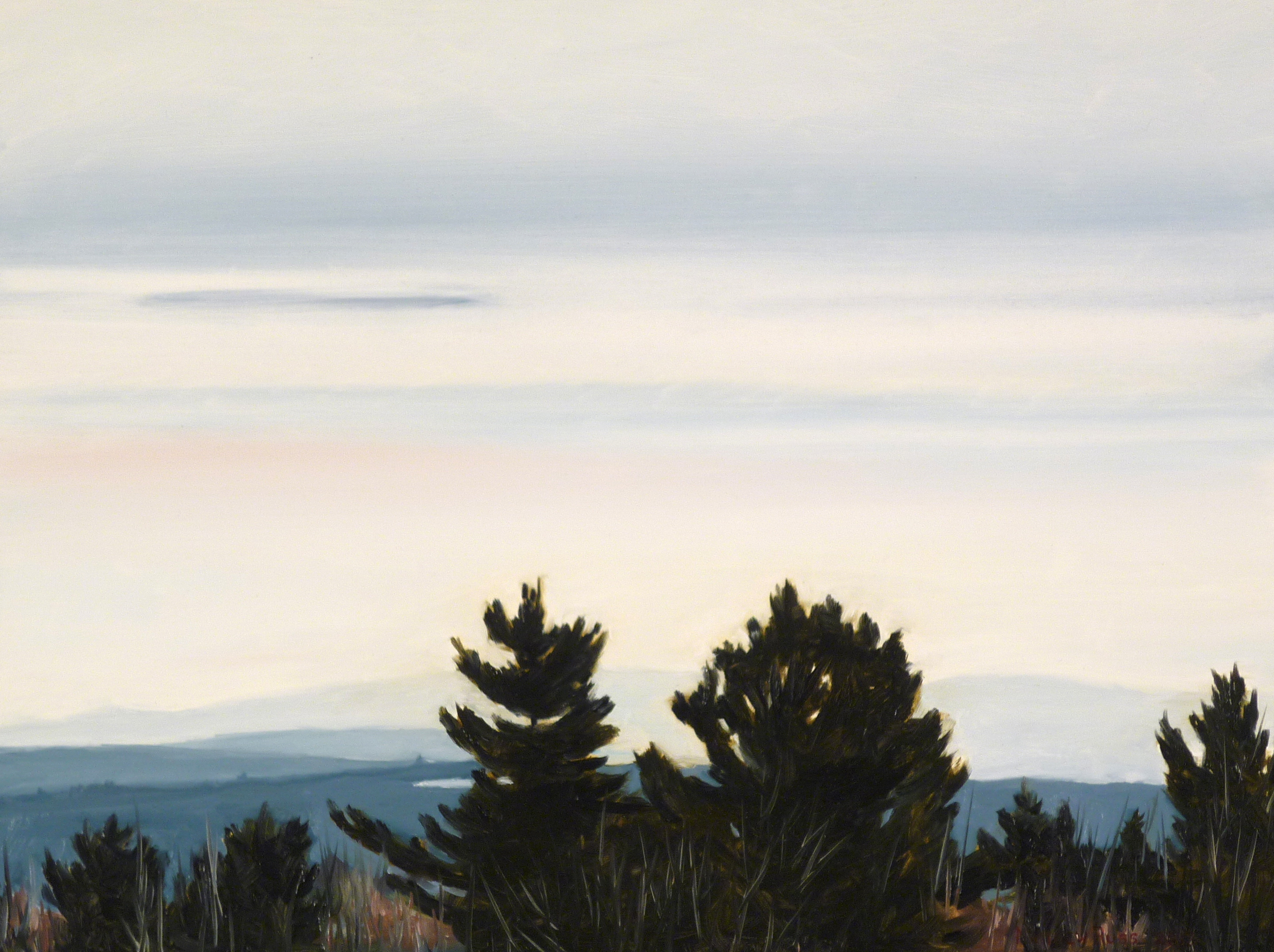 Dusk on Vienna Mountain #5, 2013, Oil on Panel, 12" x 16"