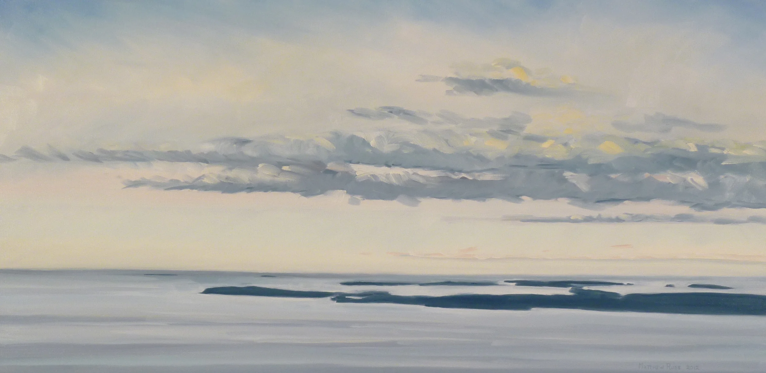Penobscot Bay from Bald Rock Mountain #5, 2012, 20" x 40"