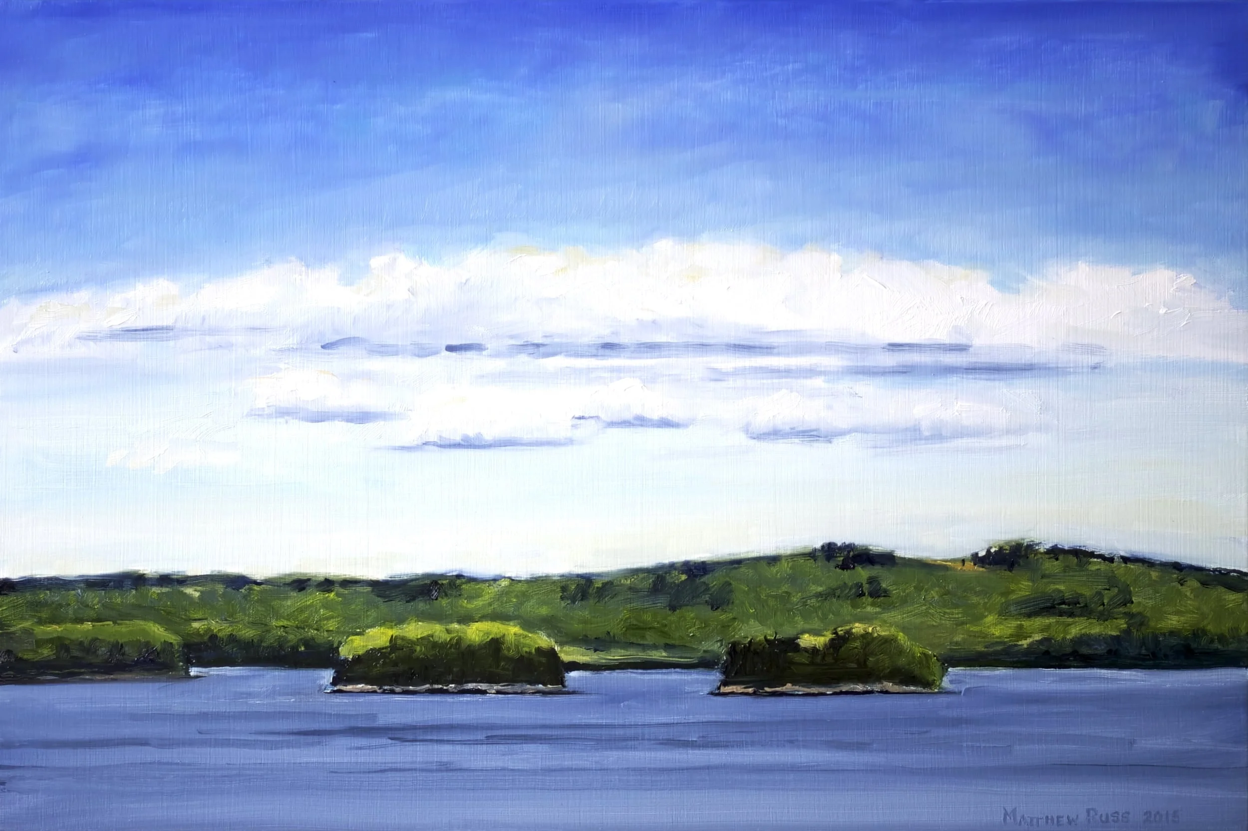View from Castine #2, 2015, Oil on Panel, 12" x 18"