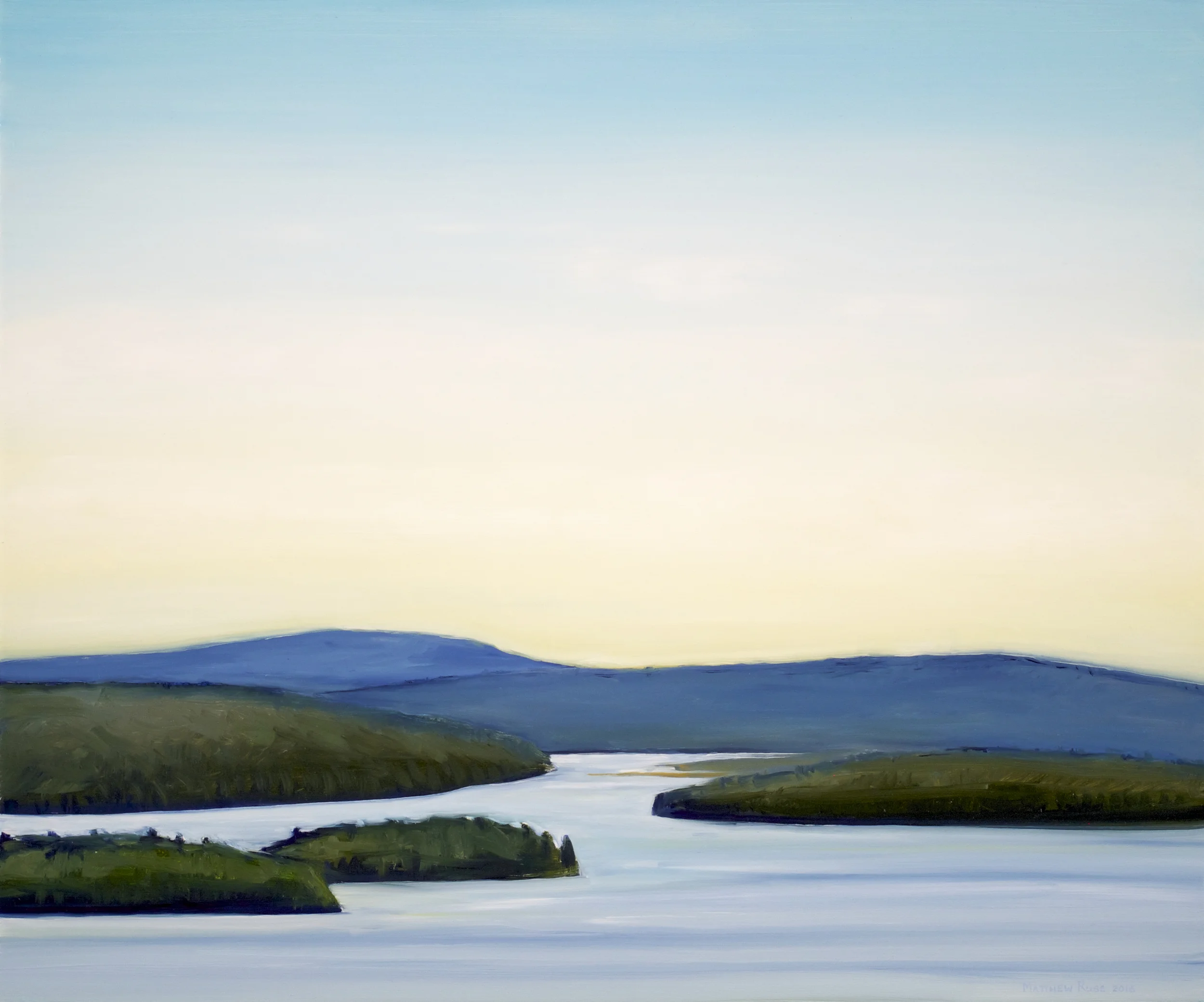 View from Blueberry Hill #1, 2016, Oil on Panel, 20" x 24"