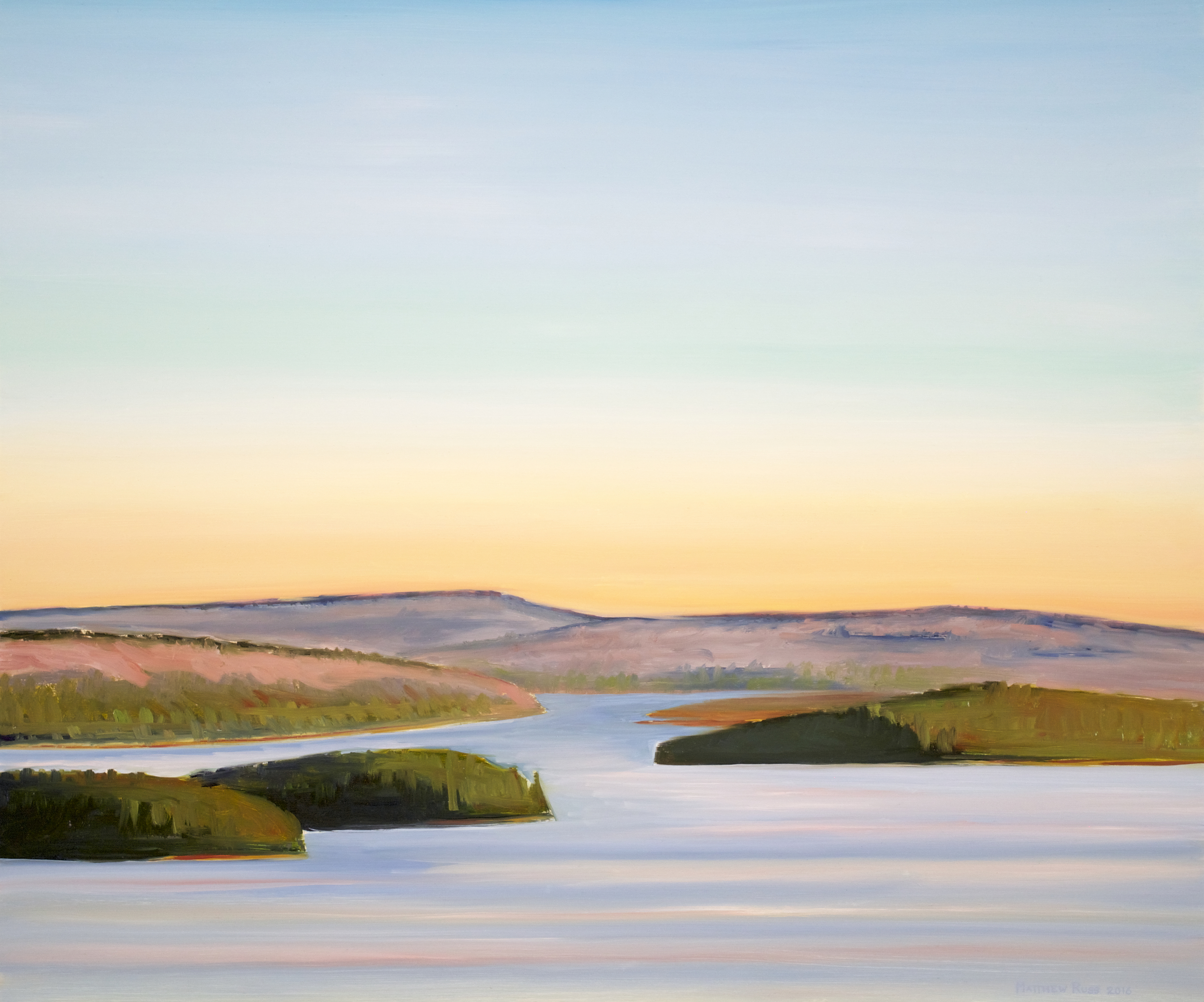 View from Blueberry Hill #2, 2016, Oil on Panel, 20" x 24"