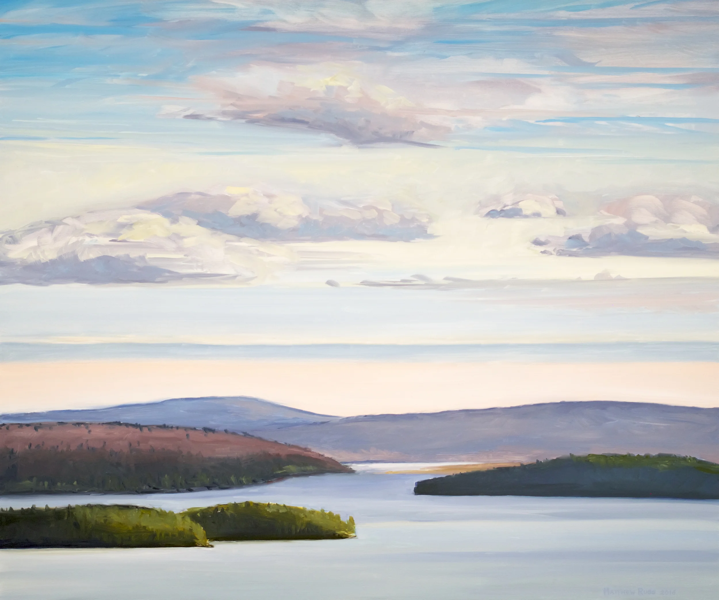 View from Blueberry Hill #4, 2016, Oil on Panel, 20" x 24"
