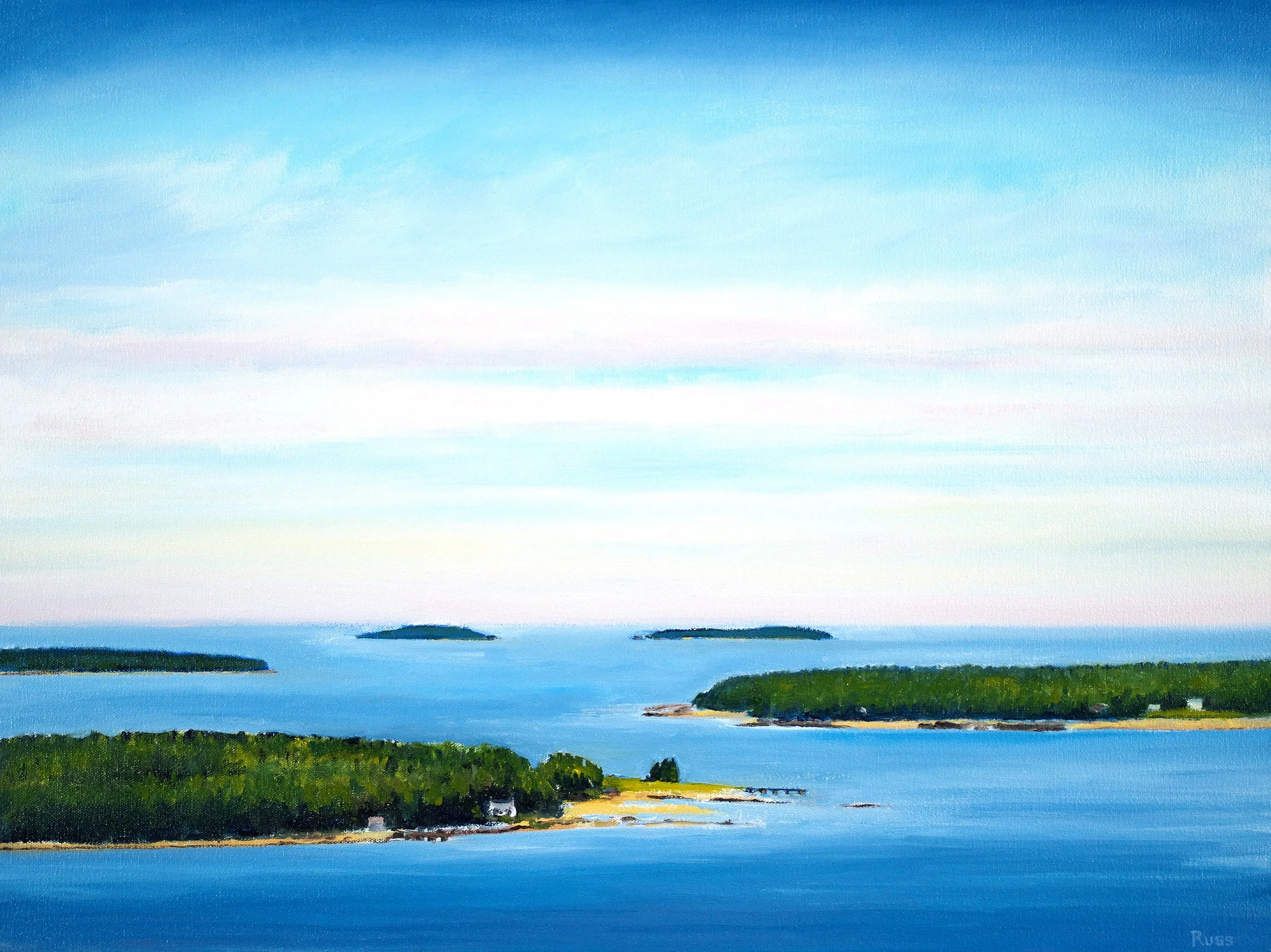 Matthew Russ, View from Flying Mountain #2, 2025, Oil on Canvas, 18” x 24”