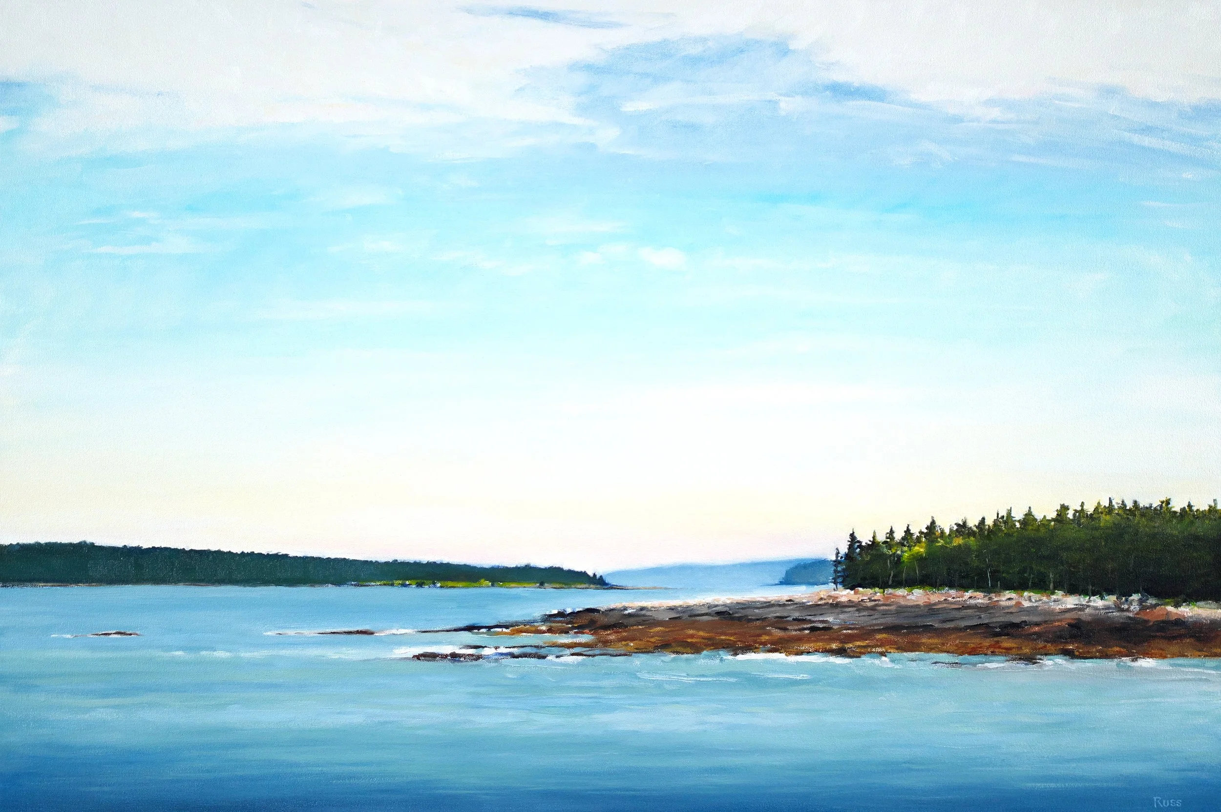 Matthew Russ, View from Wonderland #1, 2025, Oil on Canvas, 24” x 36”