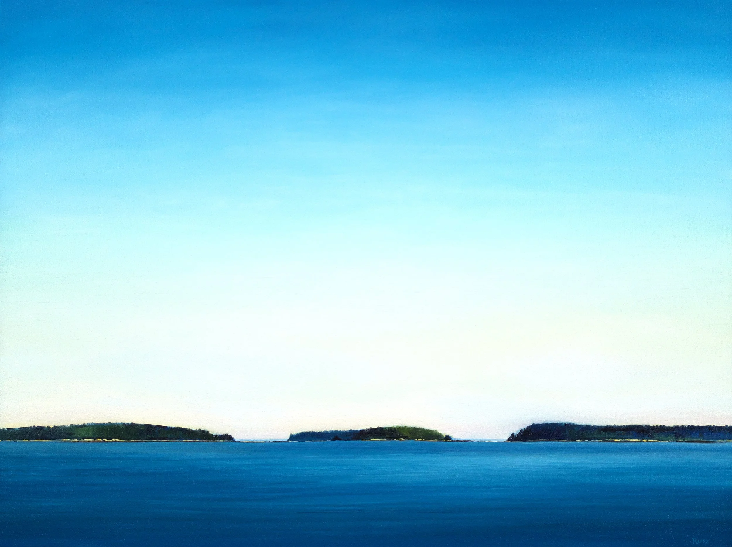 Muscle Ridge Islands, 2022, Oil on Canvas, 30" x 40"