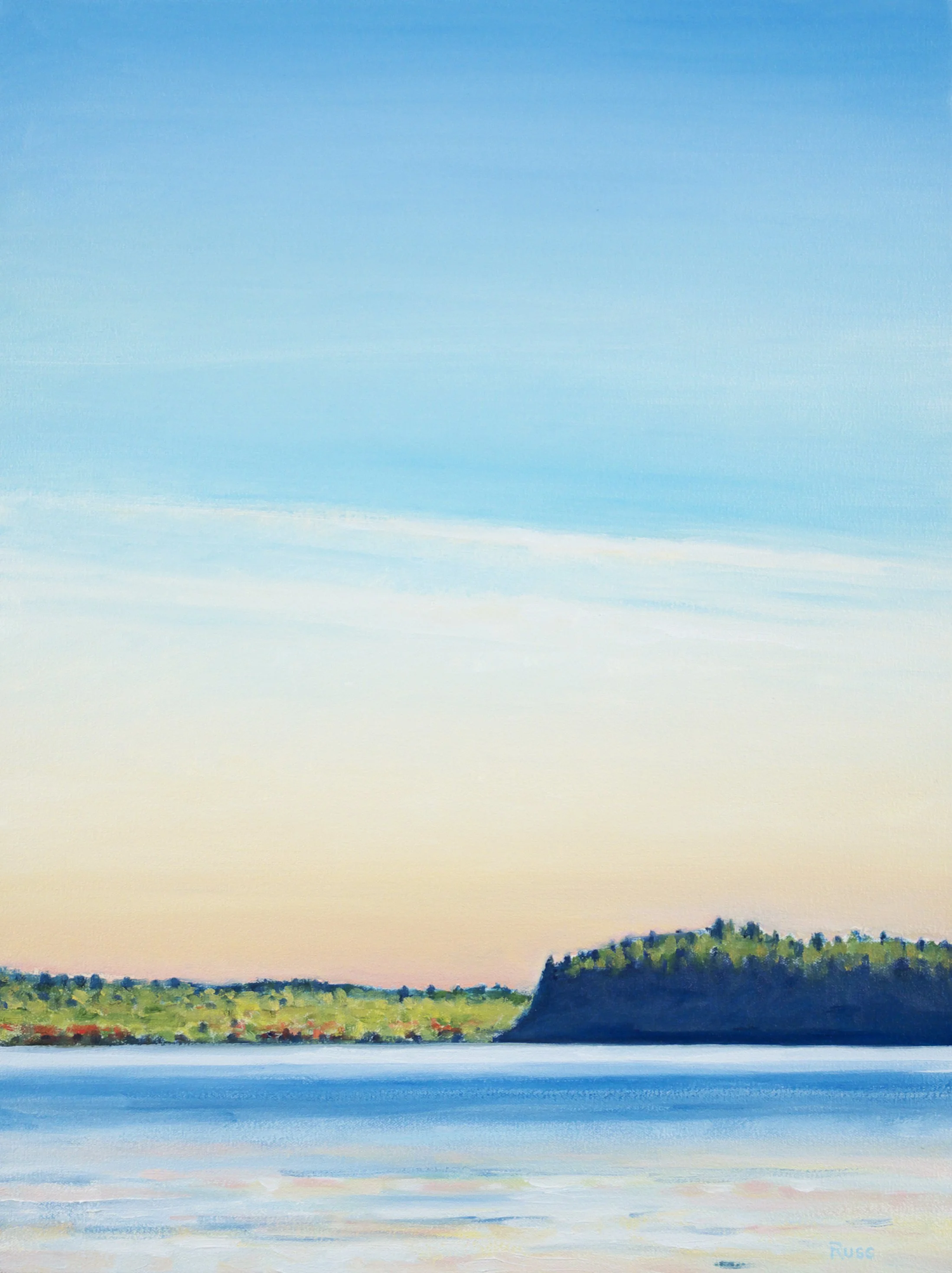 Matthew Russ, Great Pond #1, 2023, Oil on Canvas, 24" x 18"