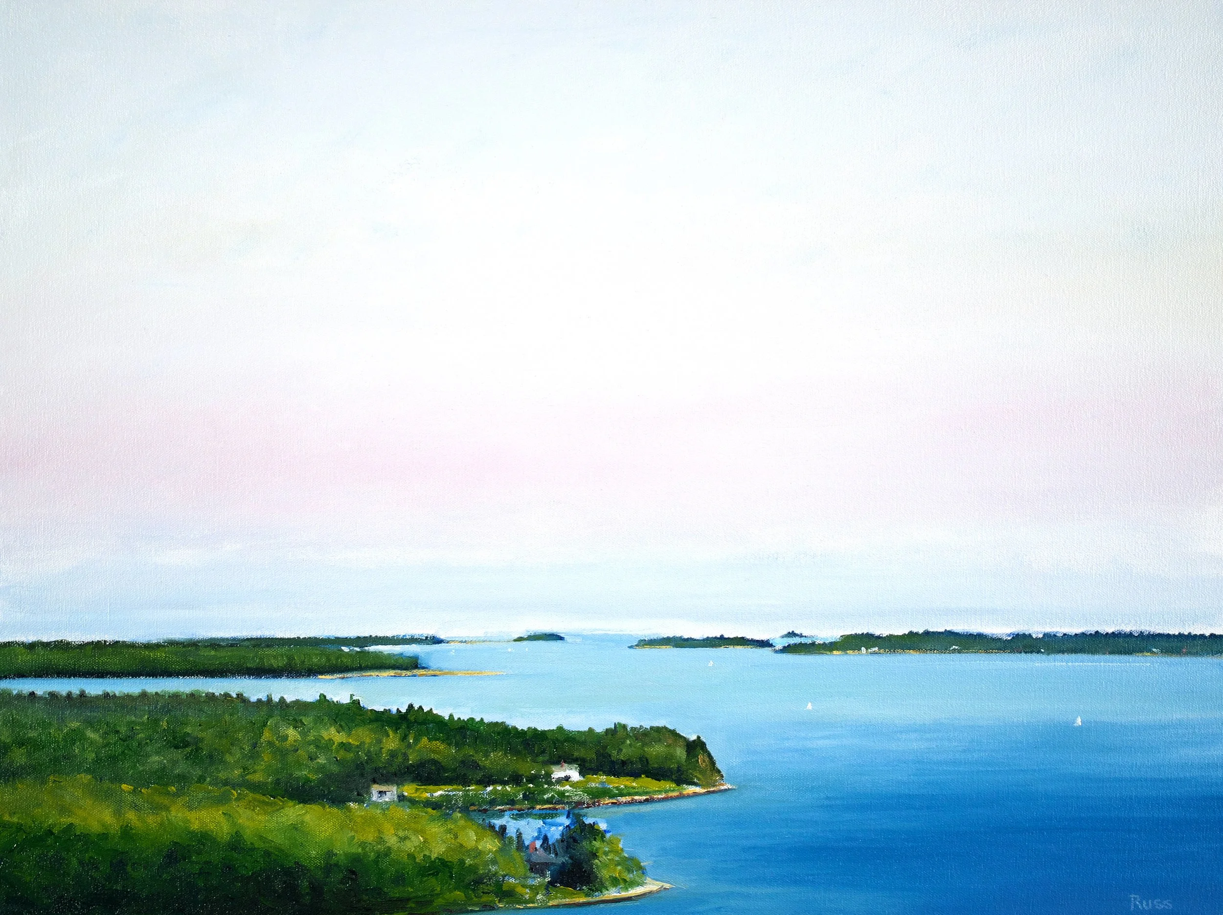 Matthew Russ, View from Flying Mountain #1, 2025, Oil on Canvas, 18" x 24"