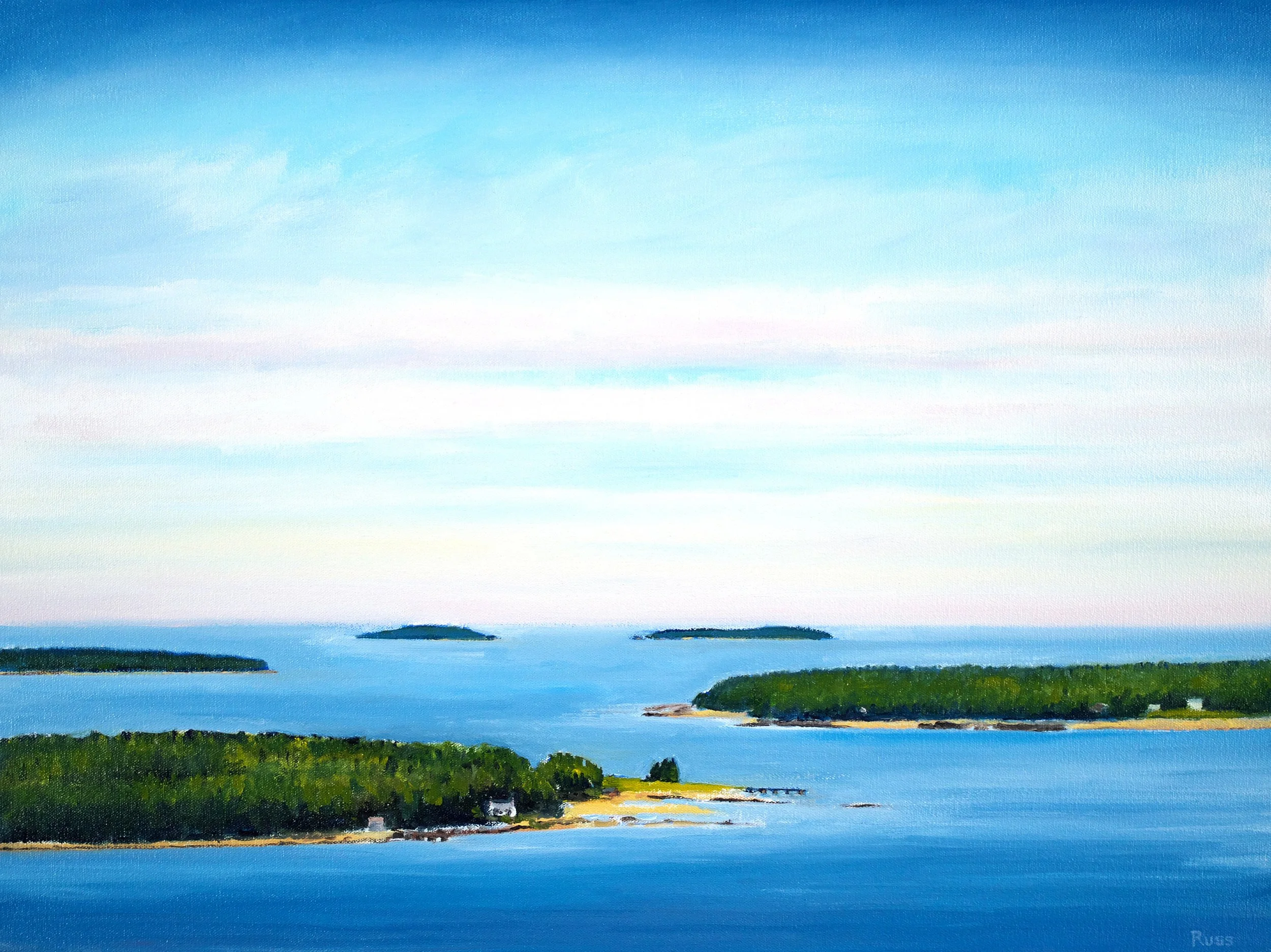 Matthew Russ, View from Flying Mountain #2, 2025, Oil on Canvas, 18" x 24"
