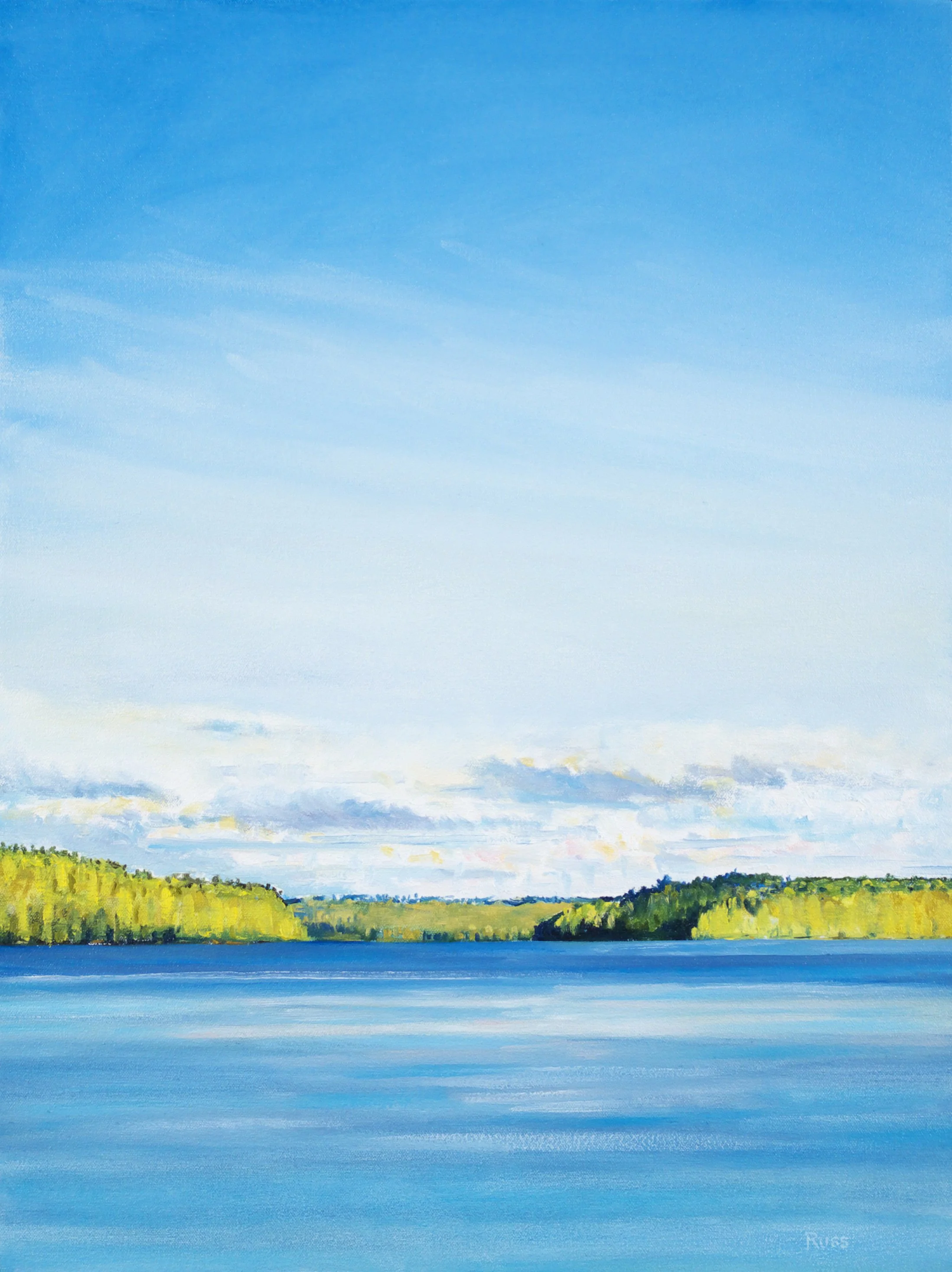 Matthew Russ, Great Pond #1, 2023, Oil on Canvas, 24" x 18"
