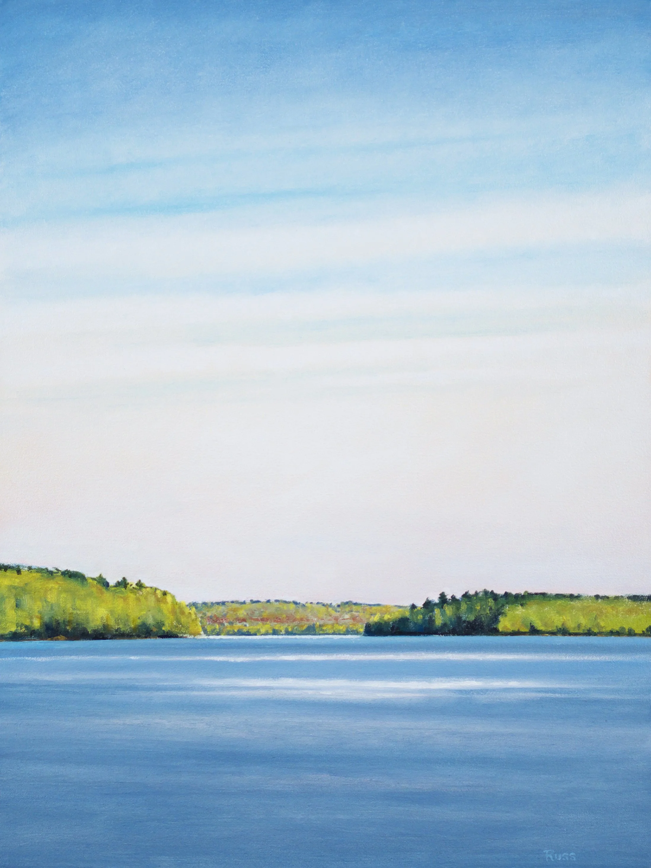 Matthew Russ, Great Pond #2, 2023, Oil on Canvas, 24" x 18"