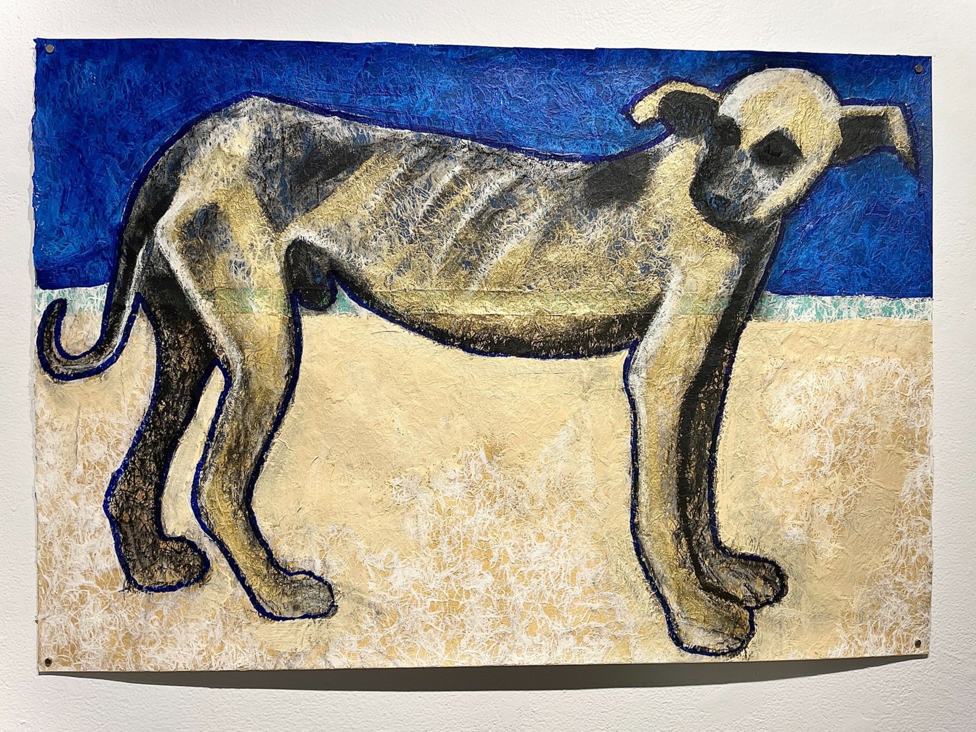 The Nicaraguan Dog  John Kotula&nbsp;  Acrylic and mixed medium on paper  $350&nbsp;     I have thought of myself as an artist since third grade when my classmates started asking me to draw things for them.&nbsp; For awhile, maybe it was only a week