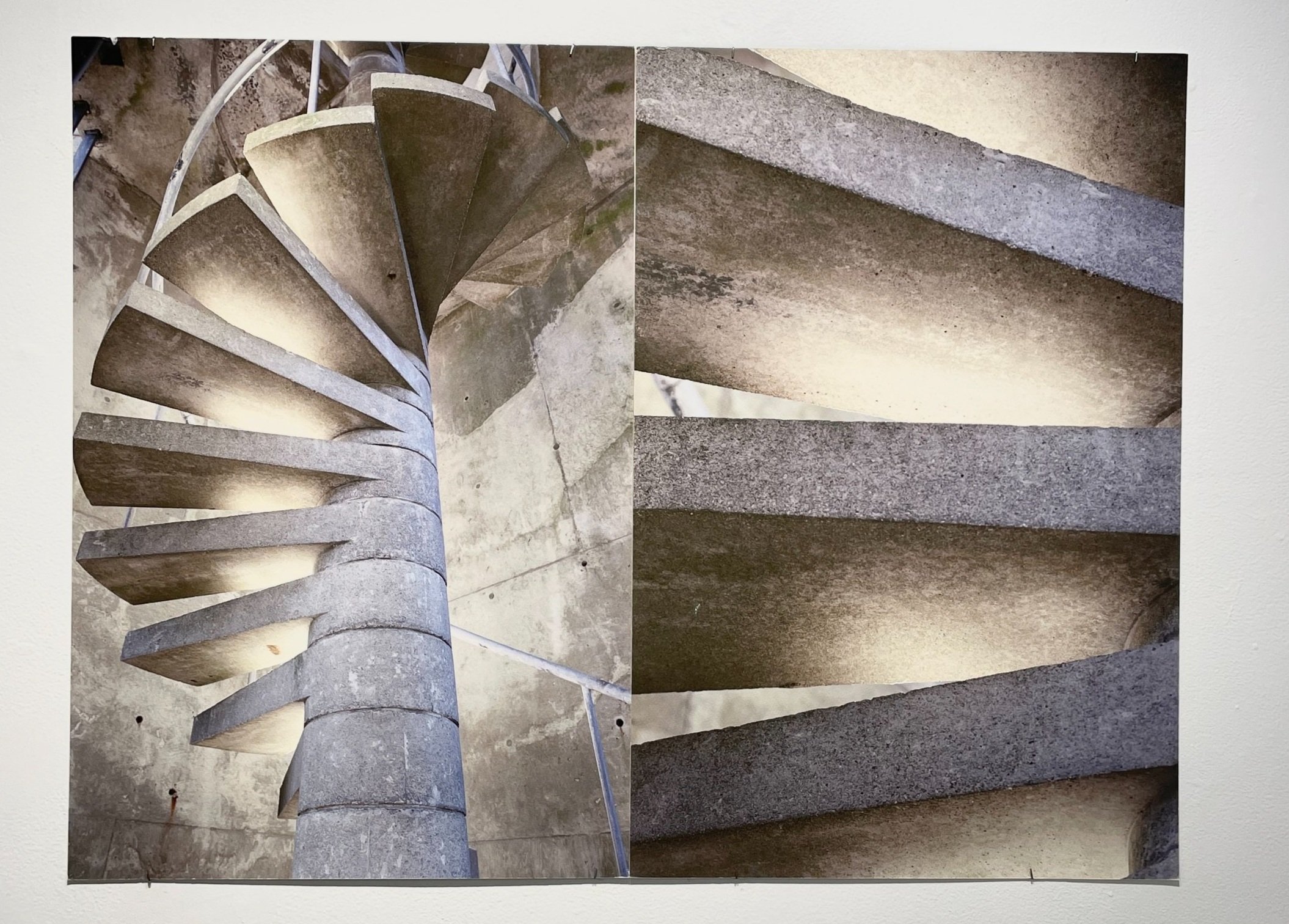 Beauty in the Beast&nbsp;  Viera Levitt  Photography of Brutalist Architecture (Left) UMass Dartmouth (Campanile - detail)  Photography of Brutalist Architecture (Right)  Digital Photography, 2018  $460 each     My photographs depict intimate, unnot