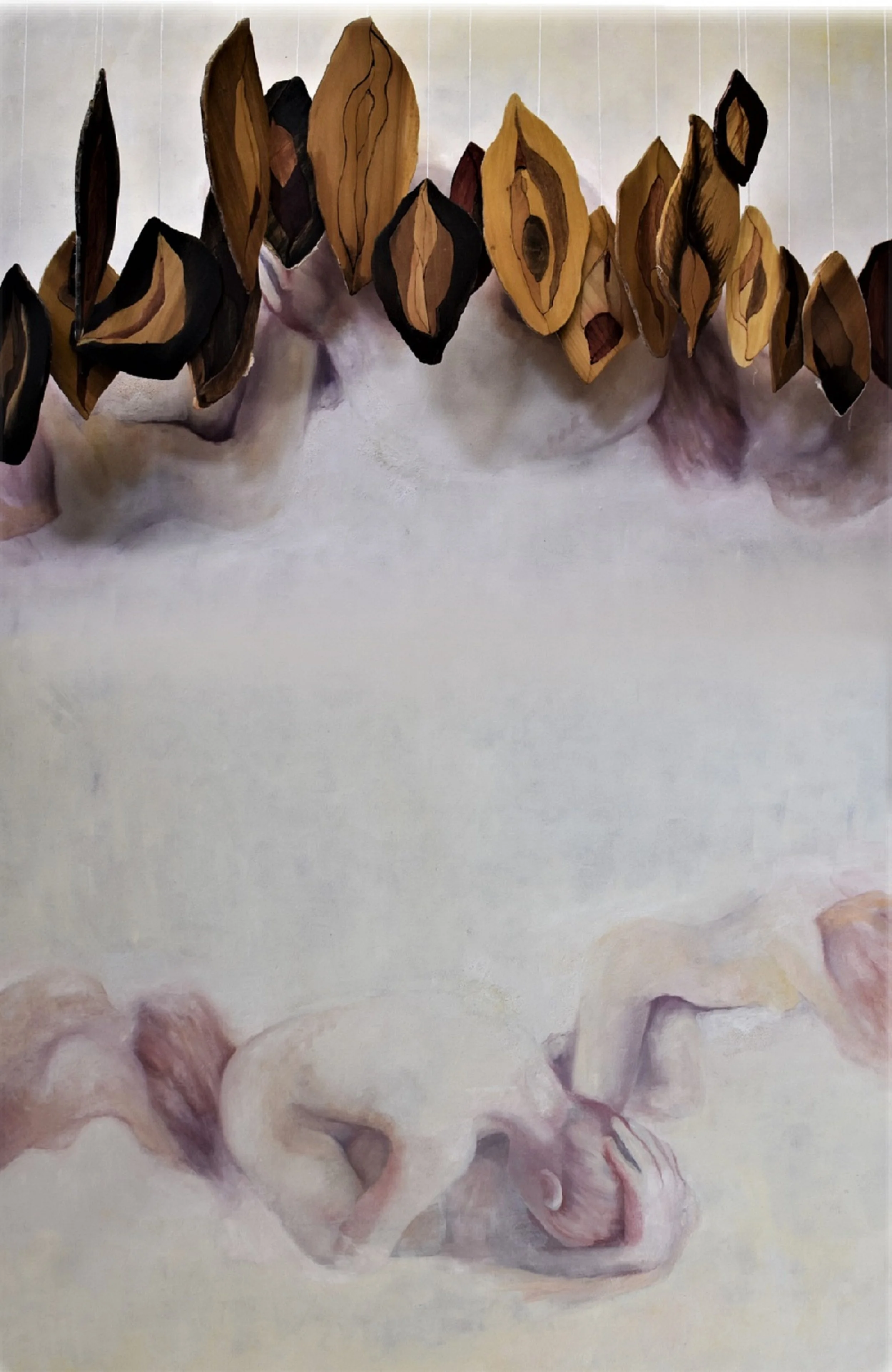 Abigail Wamboldt, She Grew Up To Play Bones, Mixed Media, 4x6ft, 2019.jpg