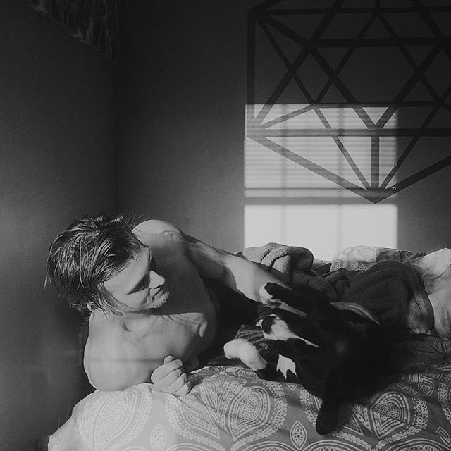 These creatures. 
Happy birthday &amp; three years to the human and happy one year to the pup. You are the very best. 
#theresortgoeswhereyougo #resortneff #jimmyakajames #boy #pup #bw #blackandwhite #creatures