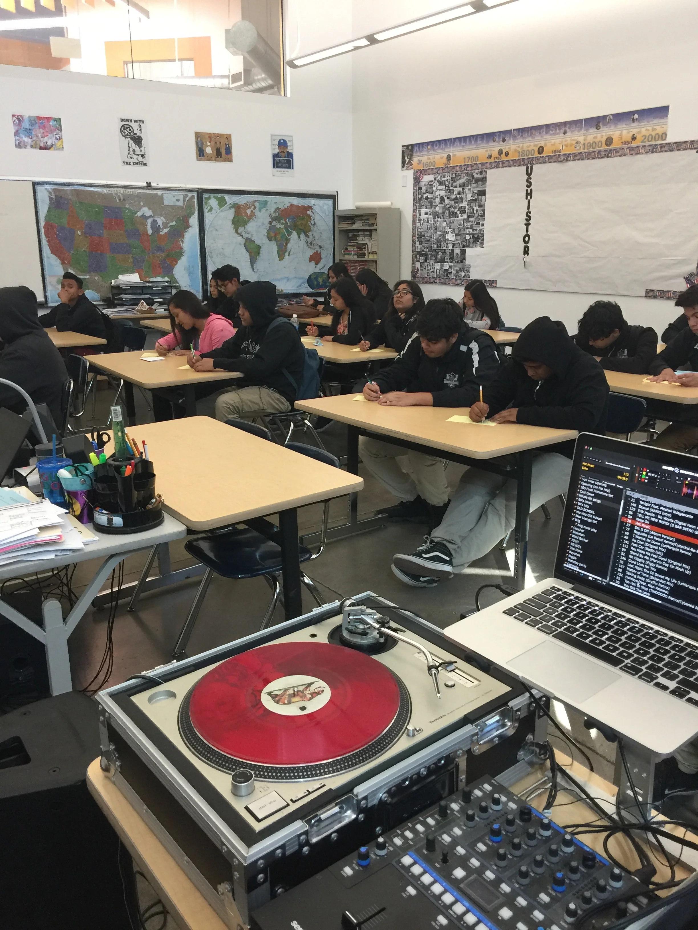 Animo Pat Brown Students Get Visit from The Amani Experience