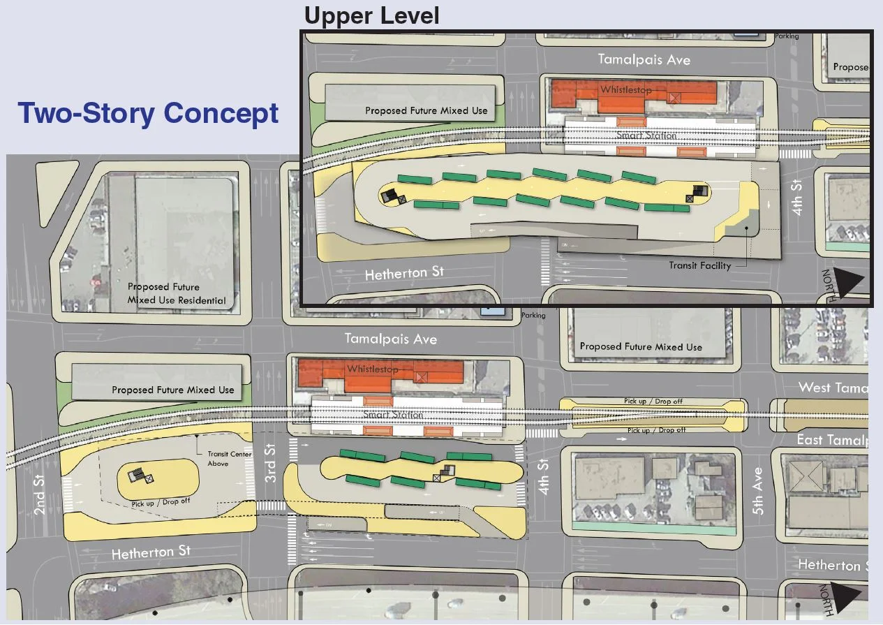 The two-story concept. Image by Golden Gate Transit.