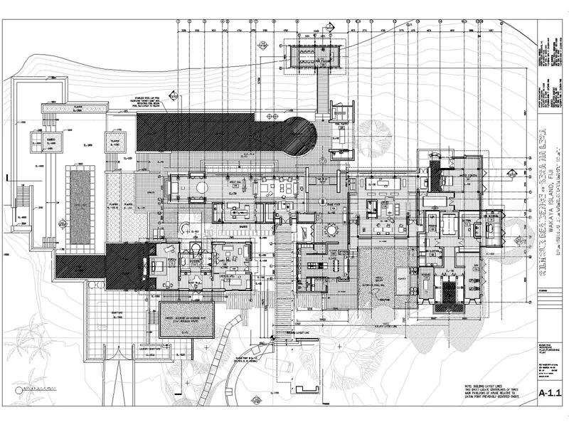 Overall Plan of a House in Fiji