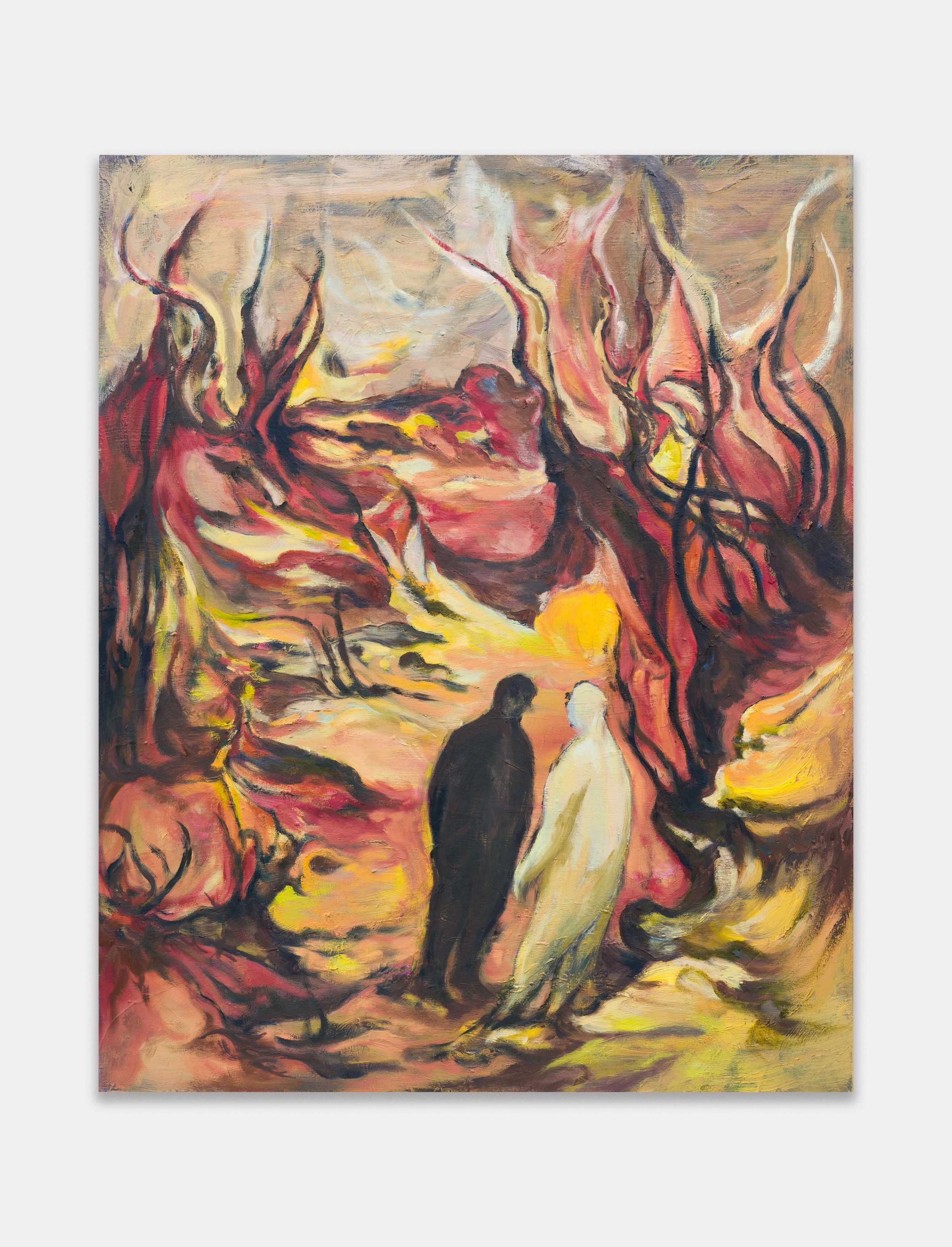 Greeting from the Other Side , 2024 Oil on panel, 30” x 24”