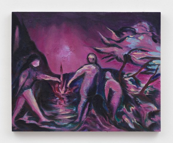 The Meeting , 2023 Oil on panel, 18” x 24”