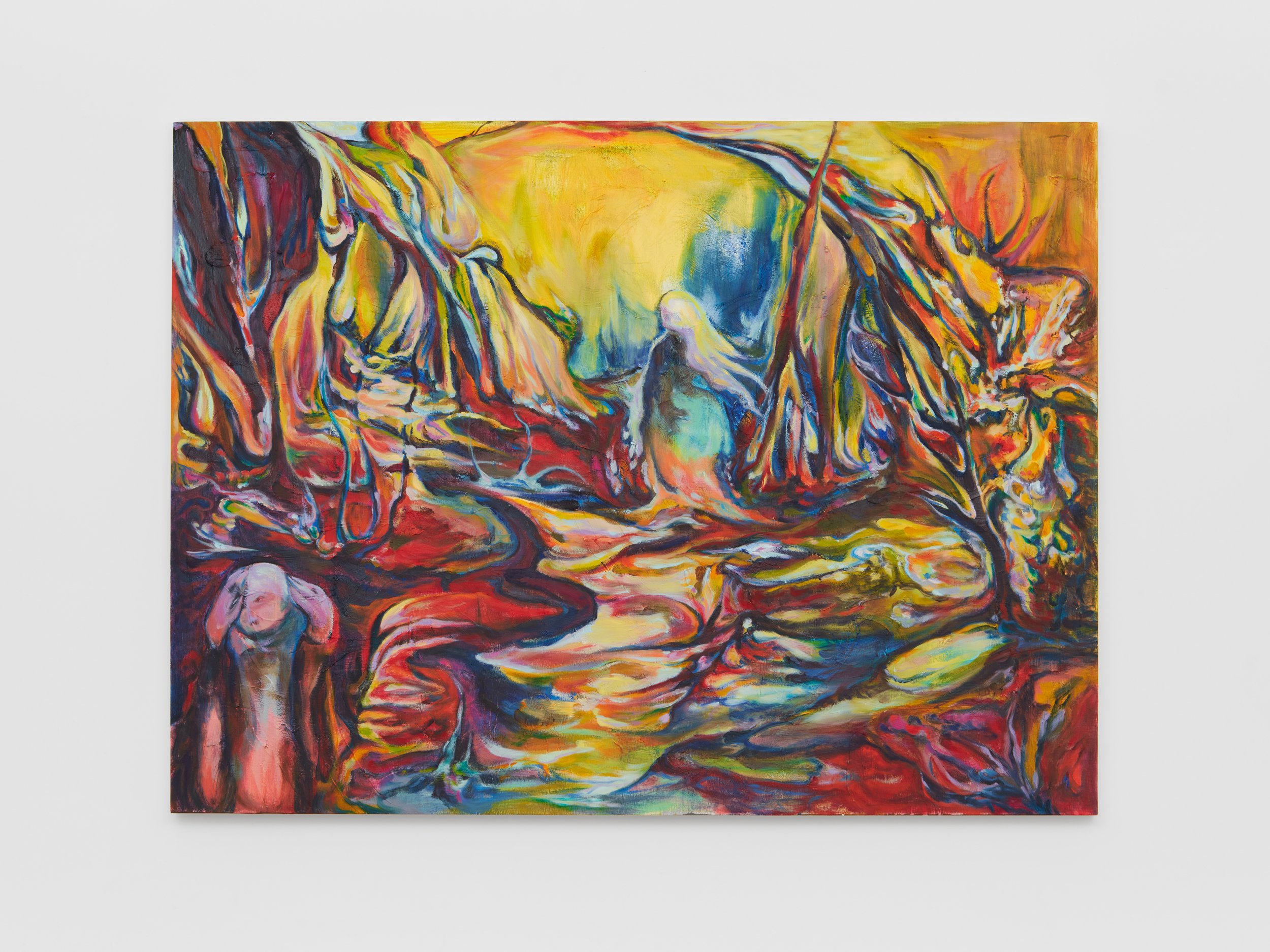 Apparition and Shadow , 2023 Oil on panel, 36” x 48”