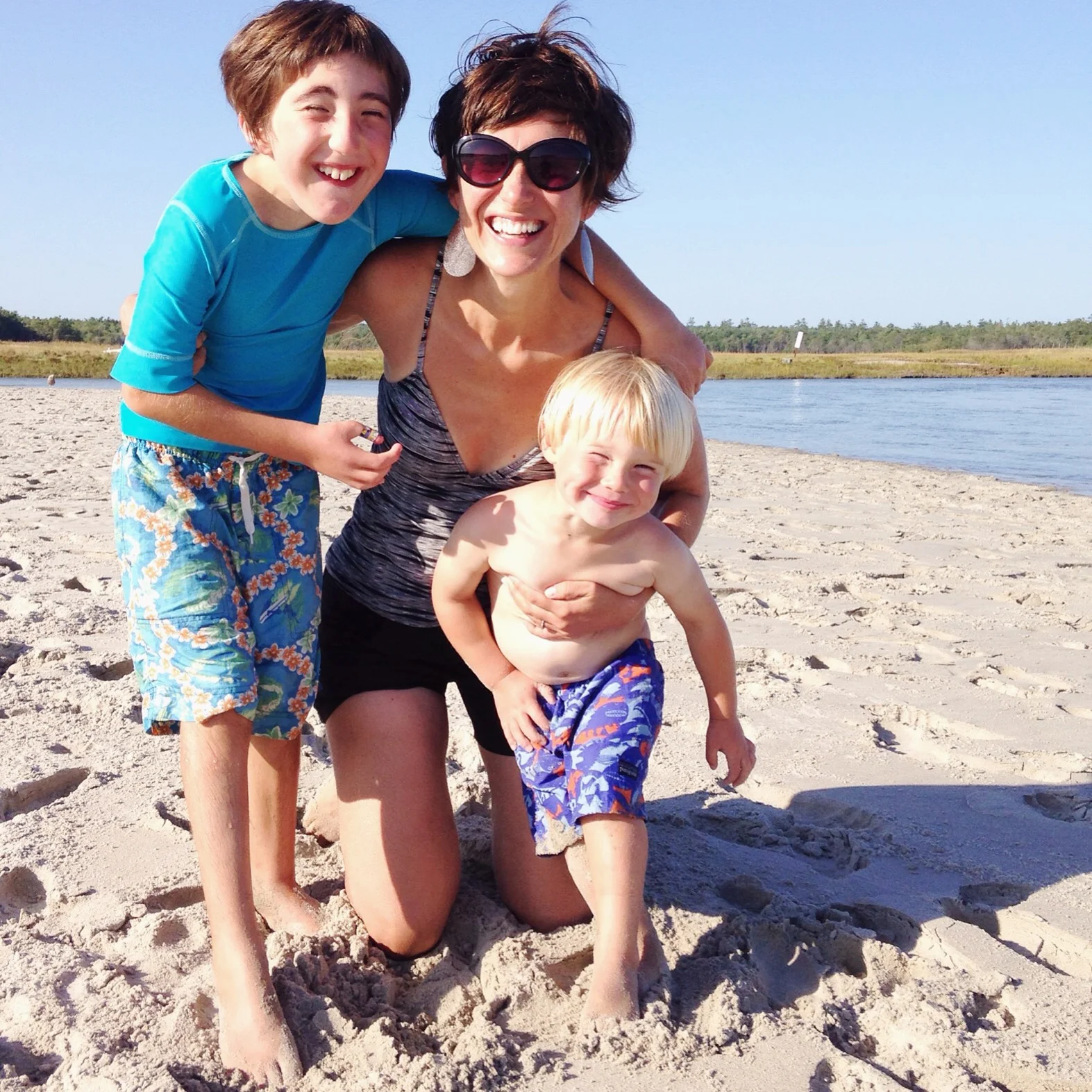 Stasia with both her kiddos!