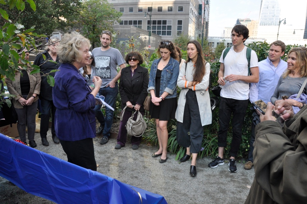 Kathy Gupta Speaking During the Dedication Ceremony