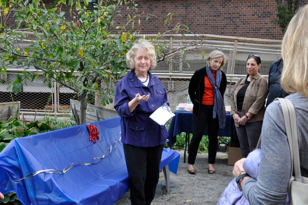 Kathy Gupta Speaking During the Dedication Ceremony