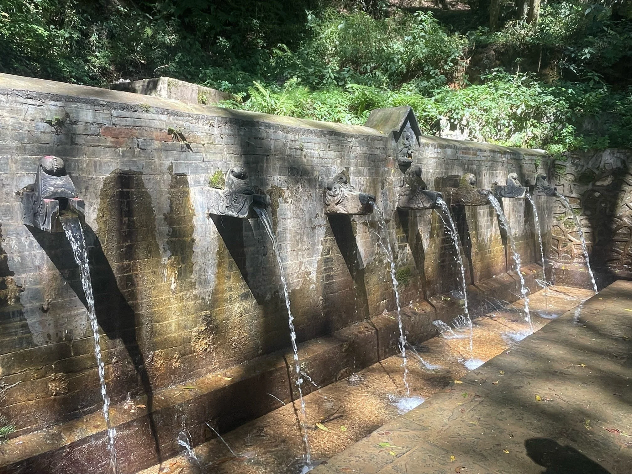 Water feature during farm hike Hero Camp 2025