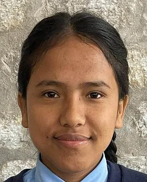 Anjali Tamang Nepali student sponsored by Tsering's Fund