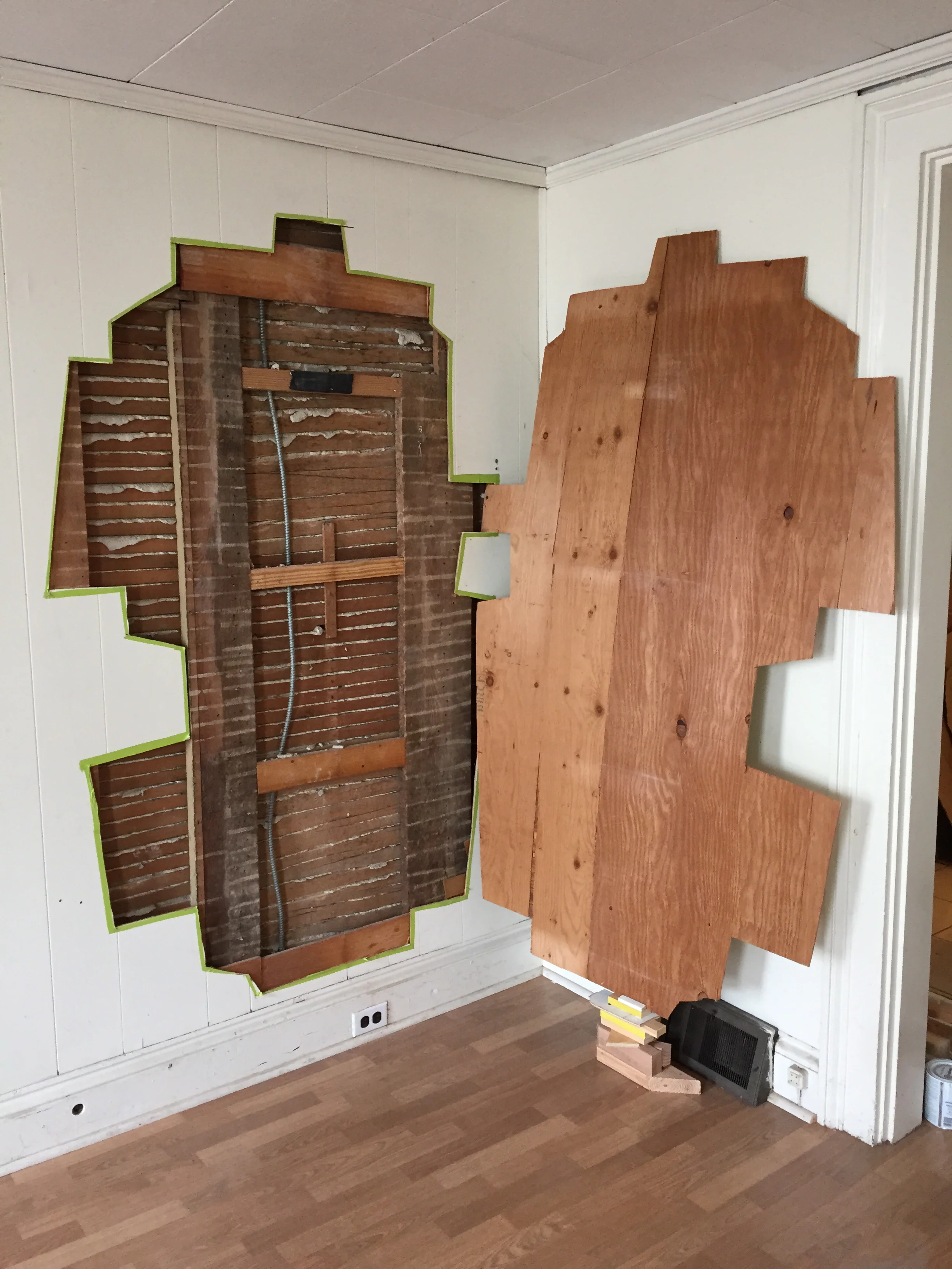 Reveal II , 2015 "Interventions II" curated by Isidro Blasco. Site-specific architectural intervention, Hudson, NY