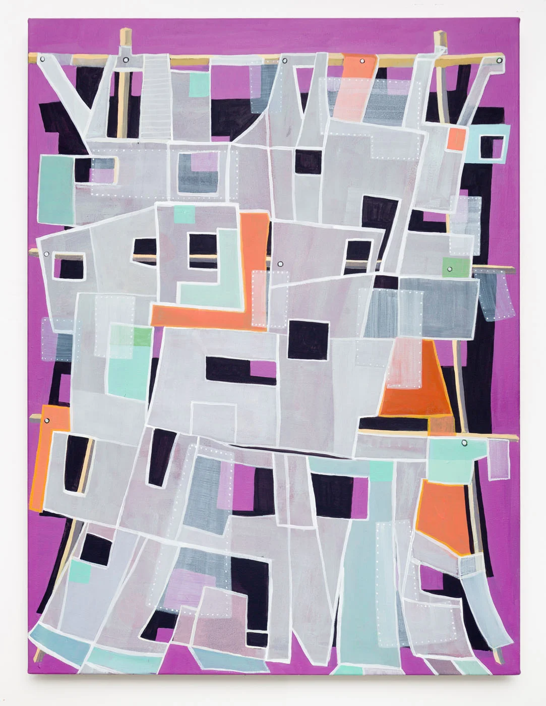 Reveal/Conceal , 2015 Flashe on canvas | 40"w x 30"h 