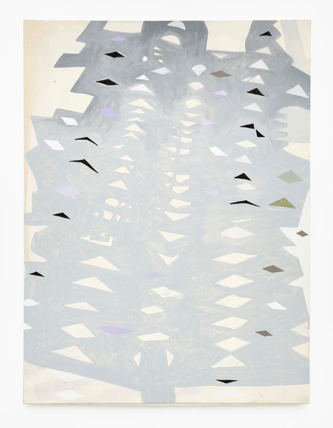 Grey Light Study , 2014 Flashe and colored pencil on canvas | 18"w x 24"h