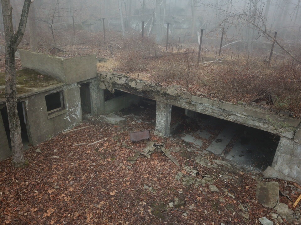 After concrete waterfall we’d move to large ruin